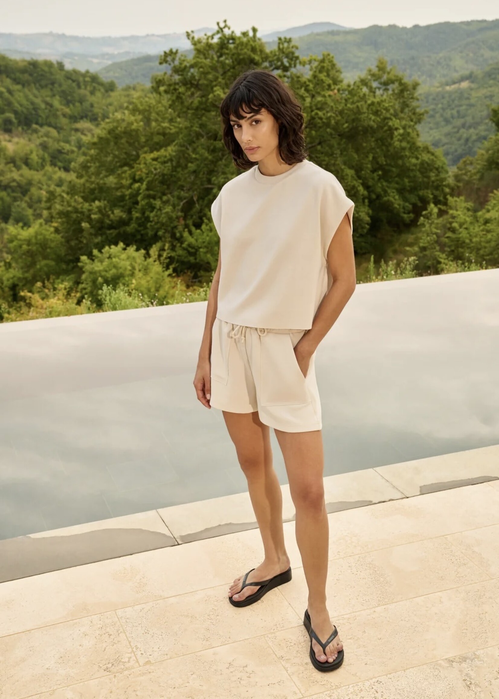 YAYA Yaya - Sleeveless Boxy Sweatshirt