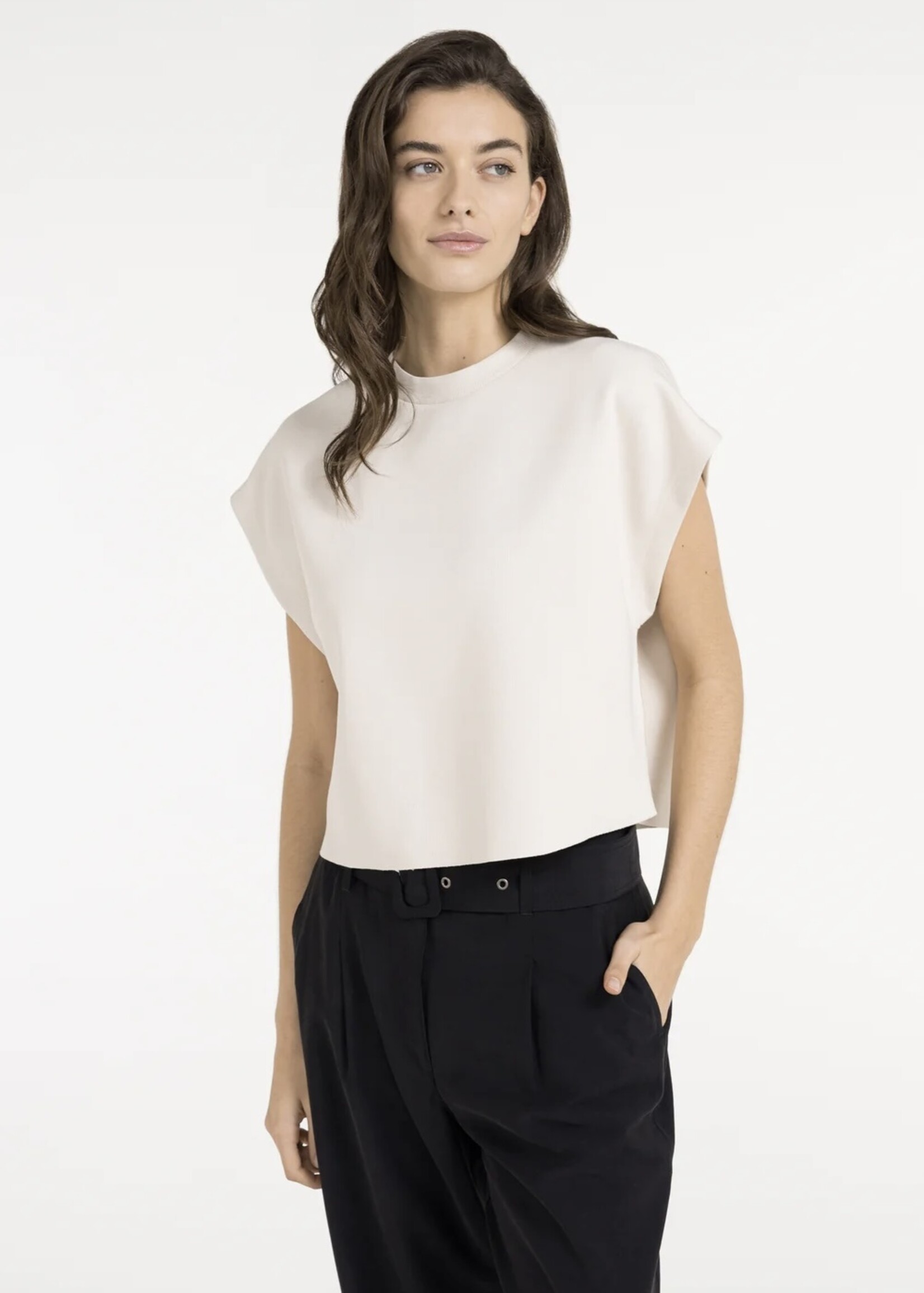 YAYA Yaya - Sleeveless Boxy Sweatshirt