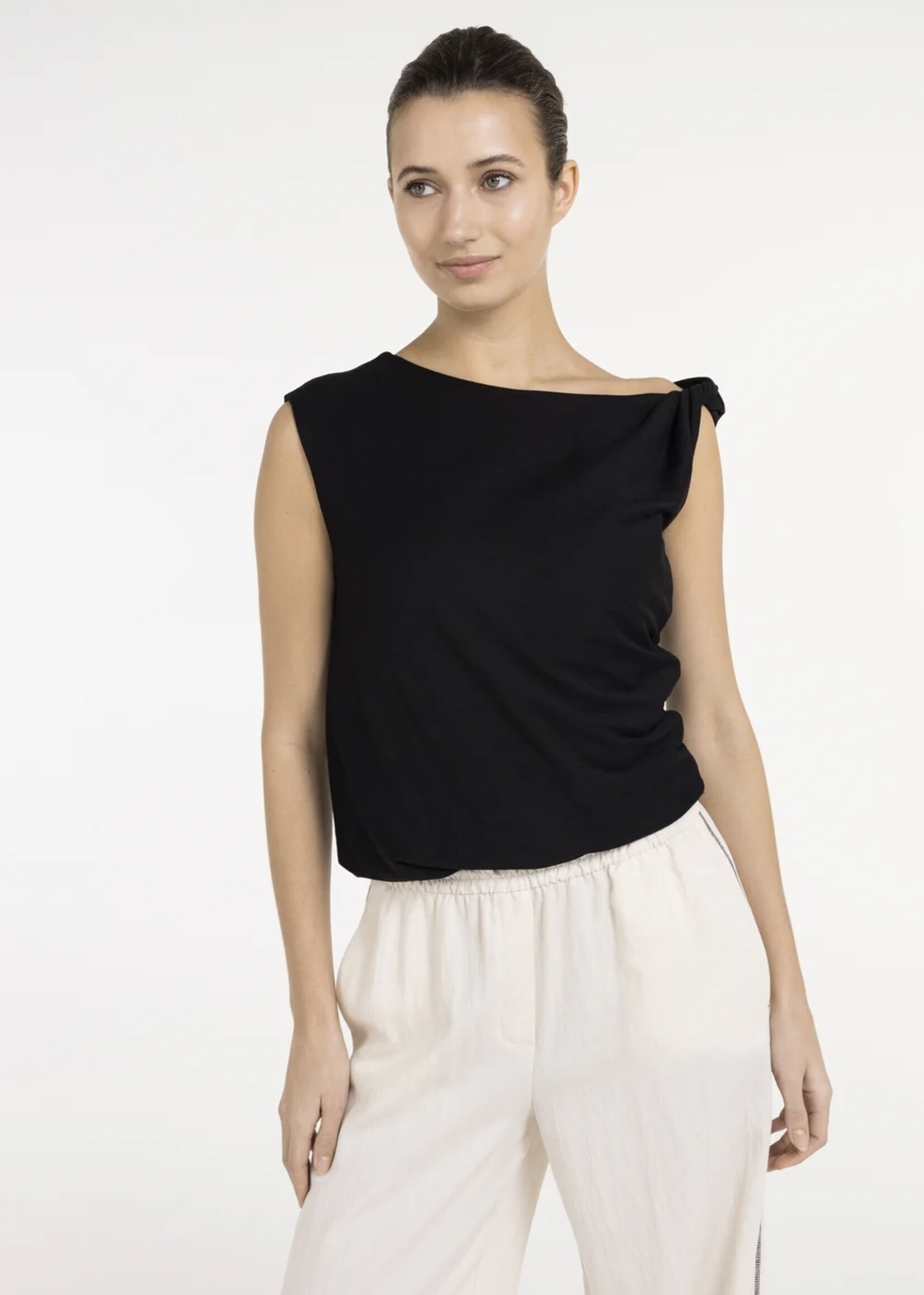 YAYA Yaya - Sleeveless Top with Twisted Shoulder Strap