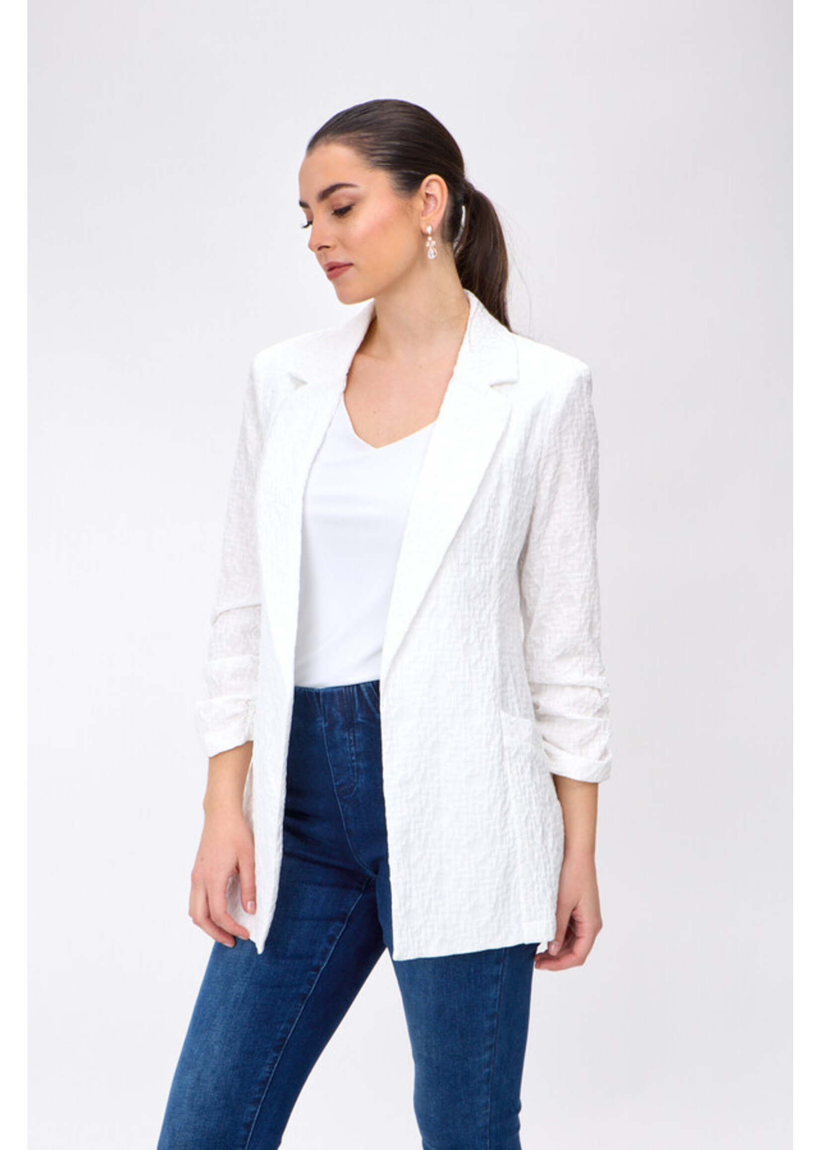 Joseph Ribkoff Joseph Ribkoff - Woven Jacquard Texture Boxy Blazer Style 242034