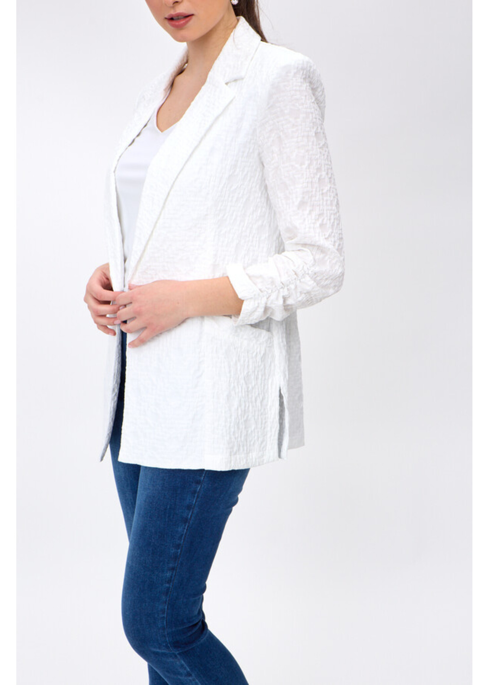 Joseph Ribkoff Joseph Ribkoff - Woven Jacquard Texture Boxy Blazer Style 242034