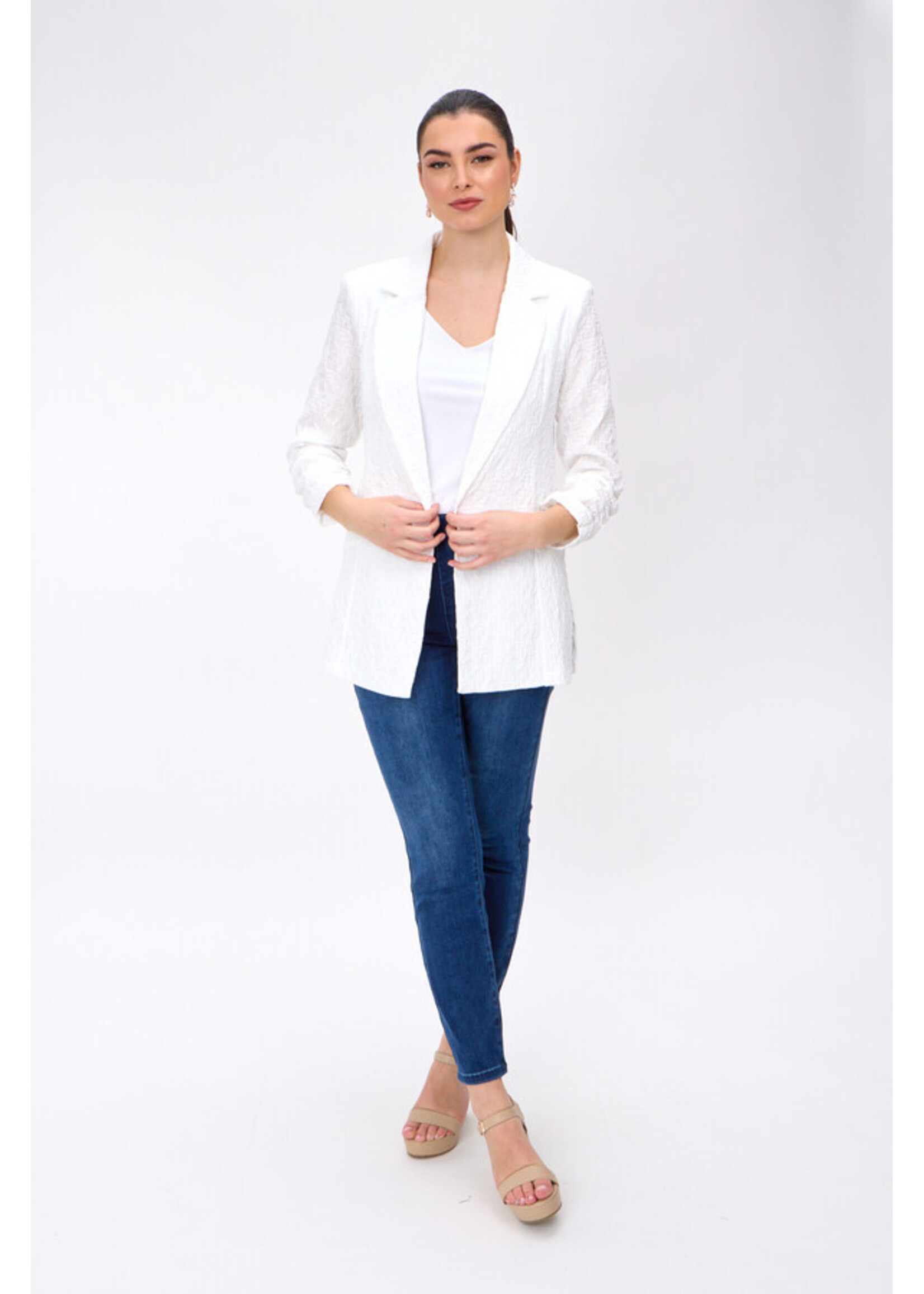 Joseph Ribkoff Joseph Ribkoff - Woven Jacquard Texture Boxy Blazer Style 242034