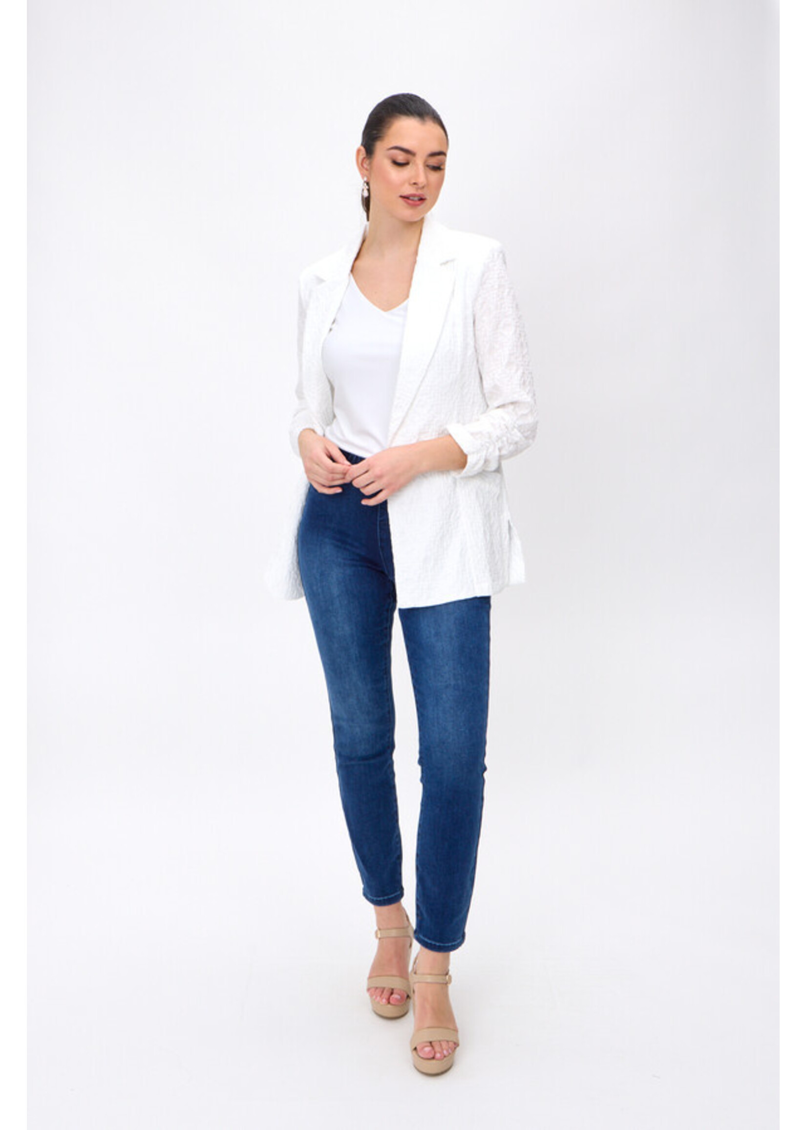Joseph Ribkoff Joseph Ribkoff - Woven Jacquard Texture Boxy Blazer Style 242034