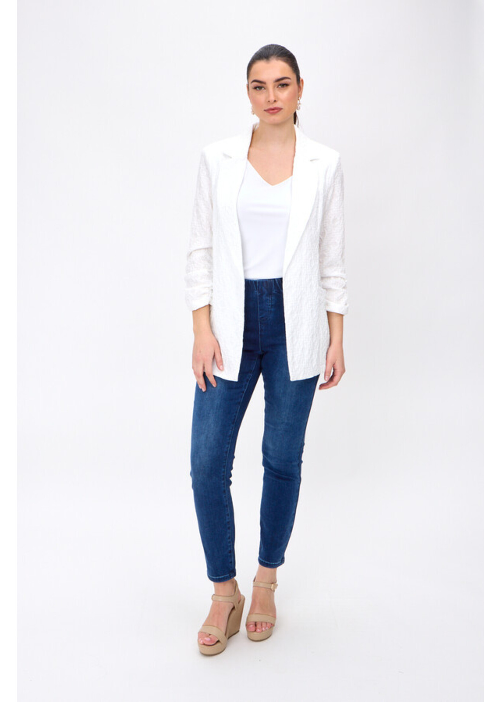 Joseph Ribkoff Joseph Ribkoff - Woven Jacquard Texture Boxy Blazer Style 242034