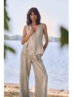 Joseph Ribkoff FOILED LINEN PEPLUM VEST STYLE 262944