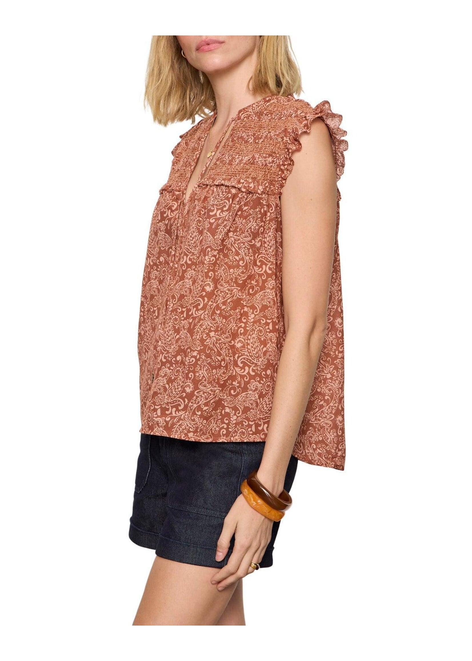 Sanctuary Sanctuary - Free Feeling Smocked Blouse