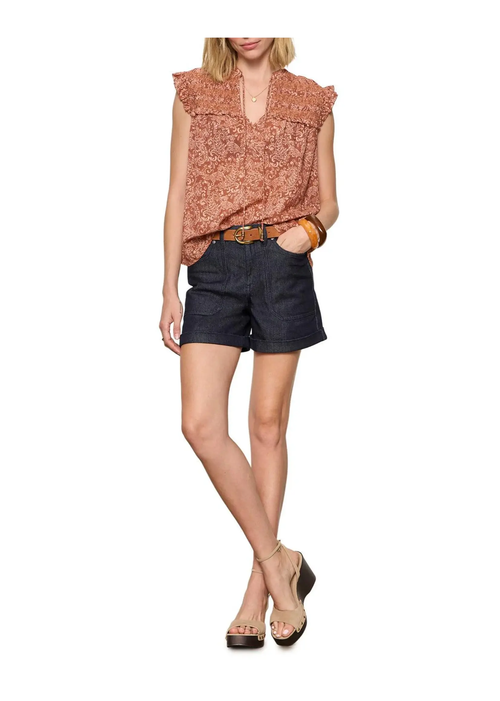 Sanctuary Sanctuary - Free Feeling Smocked Blouse