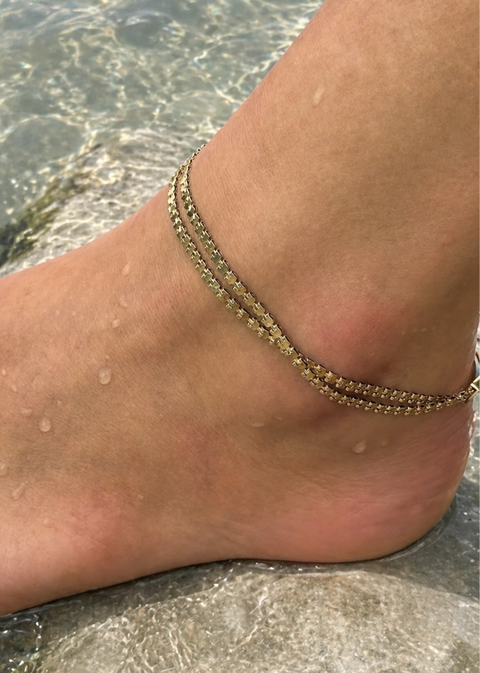 Jenny Bird Jenny Bird - Double Amalfi Anklet