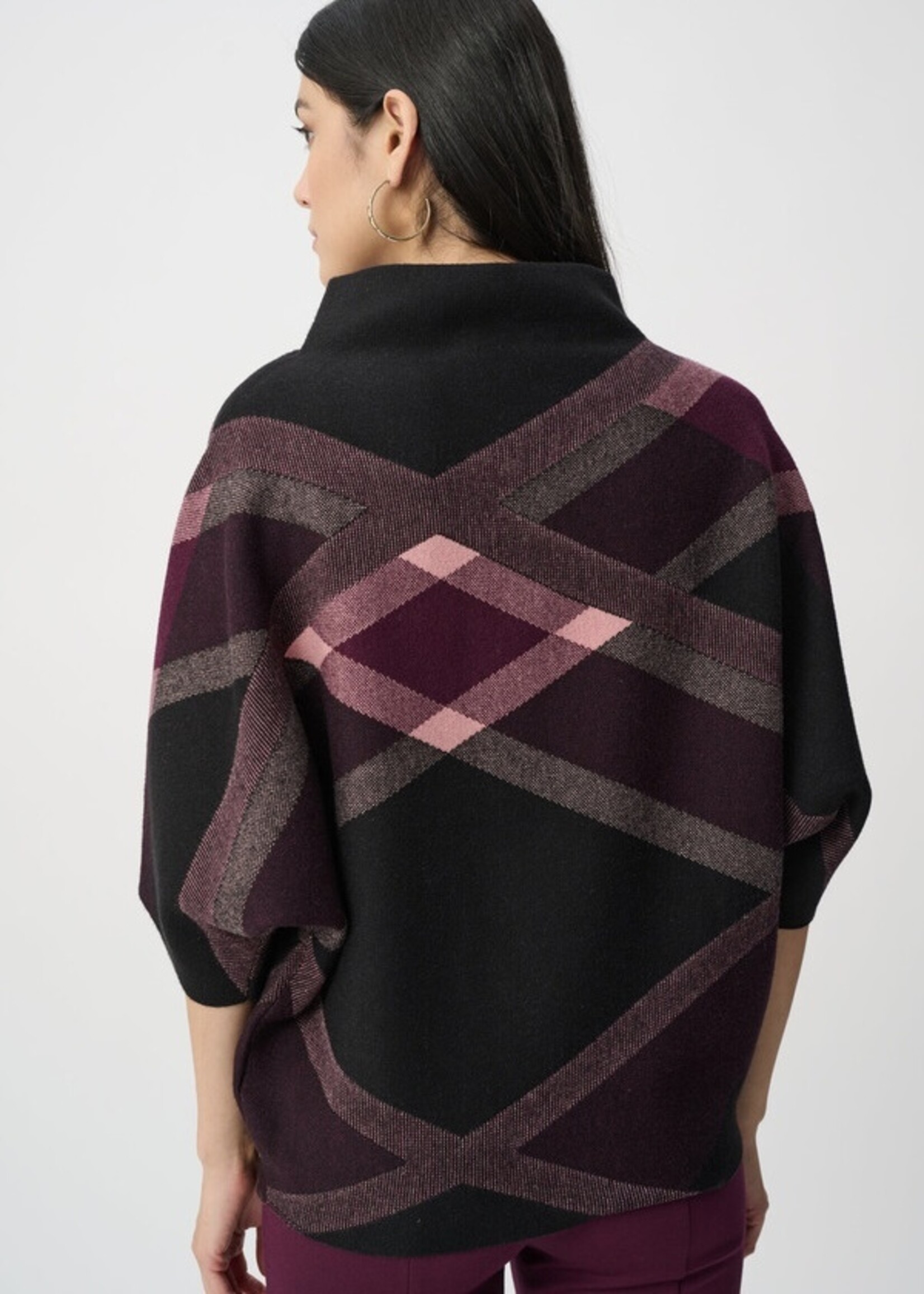 Joseph Ribkoff Joseph Ribkoff - Geometric Cowl Neck Poncho 263947