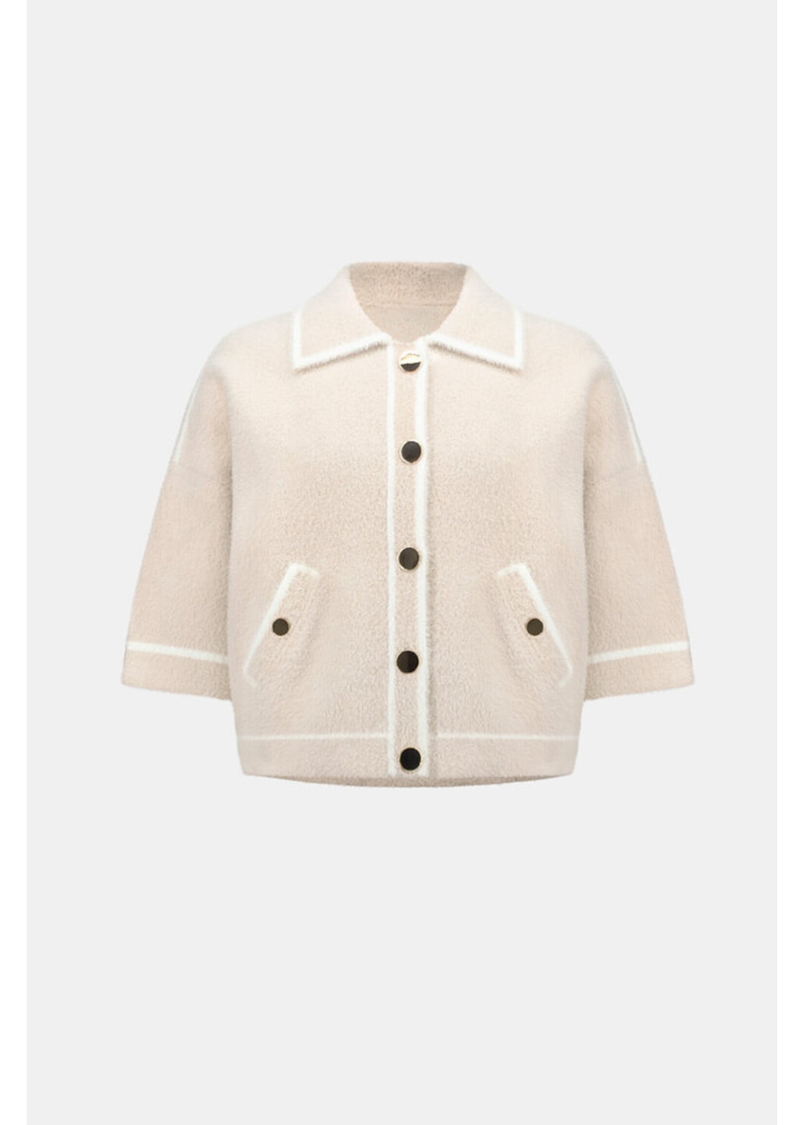 Joseph Ribkoff Joseph Ribkoff - Feather Yarn Knit Boxy Jacket Style 263950