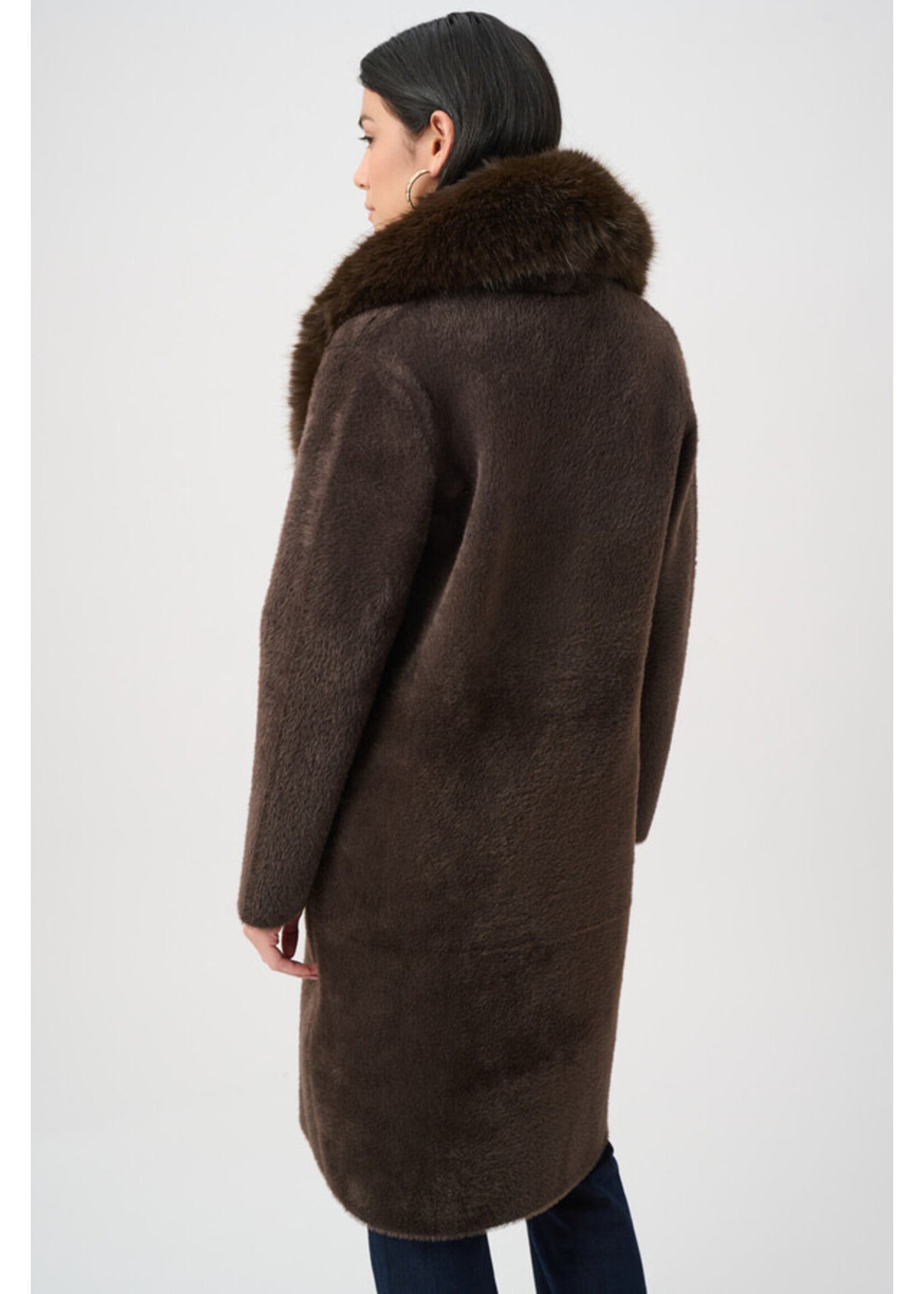 Joseph Ribkoff Joseph Ribkoff - Coat With Detachable Faux Fur Collar Style 263973