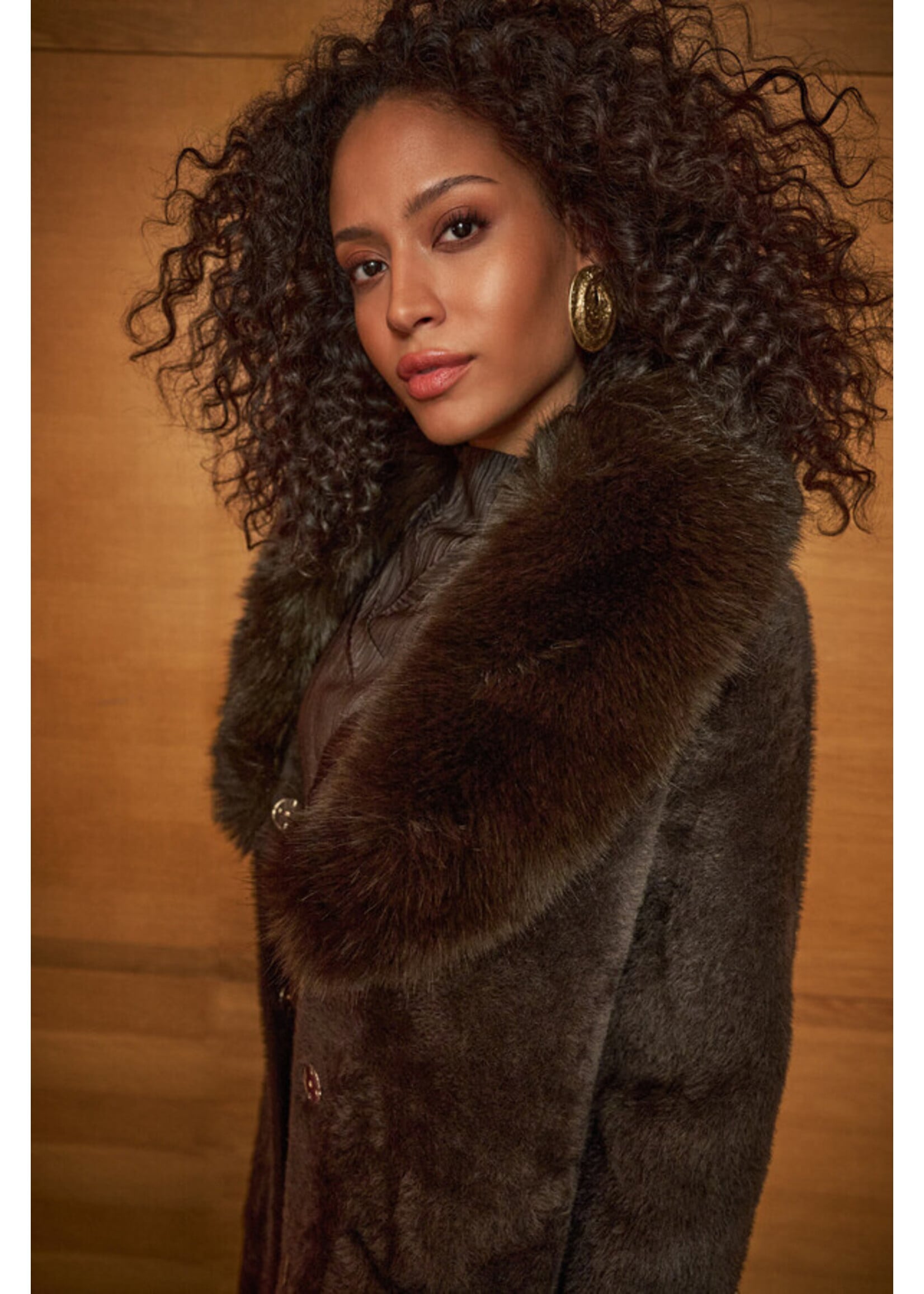 Joseph Ribkoff Joseph Ribkoff - Coat With Detachable Faux Fur Collar Style 263973