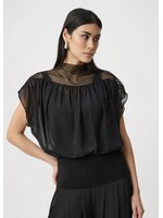 Joseph Ribkoff Joseph Ribkoff - Chiffon and Silky Knit Blousson Top #263198