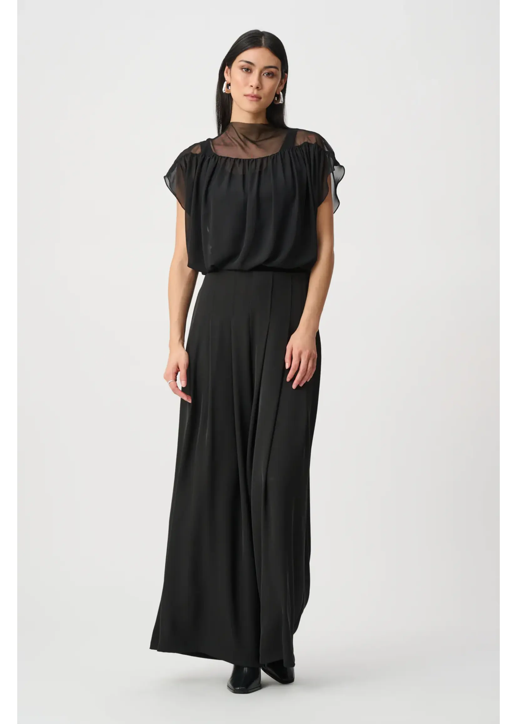 Joseph Ribkoff Joseph Ribkoff - Chiffon and Silky Knit Blousson Top #263198