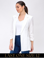Joseph Ribkoff Joseph Ribkoff - Woven Jacquard Texture Boxy Blazer Style 242034