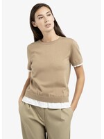 YAYA YAYA - Knitted Top With Double Hem