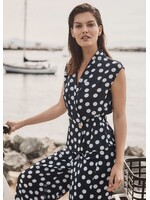 Joseph Ribkoff Joseph Ribkoff - Polka Dot V-Neck Top Style 261250