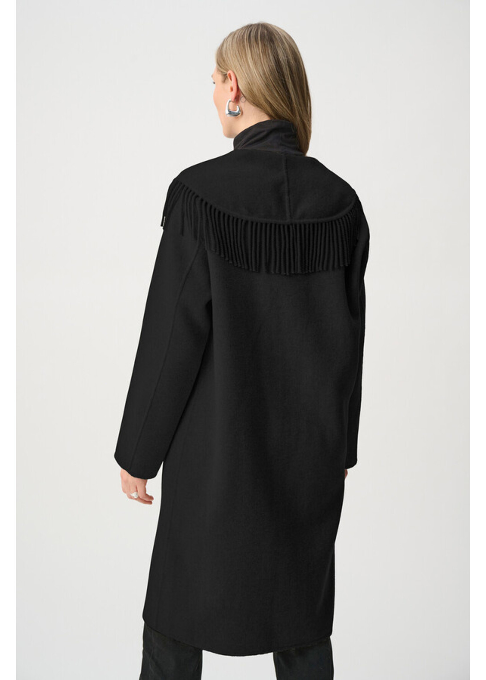 Joseph Ribkoff Joseph Ribkoff - Wool Blend Fringed Coat Style 263912