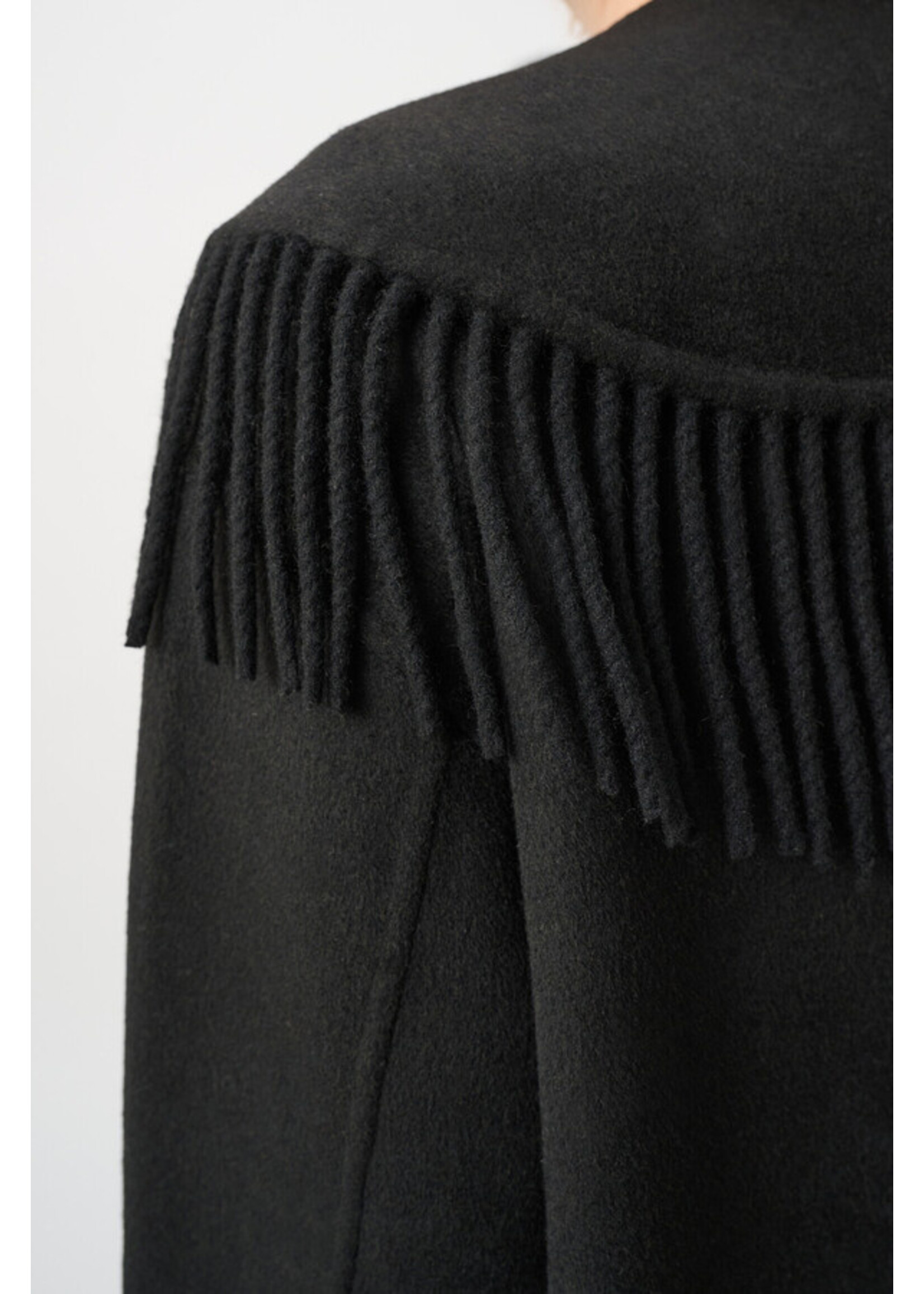Joseph Ribkoff Joseph Ribkoff - Wool Blend Fringed Coat Style 263912