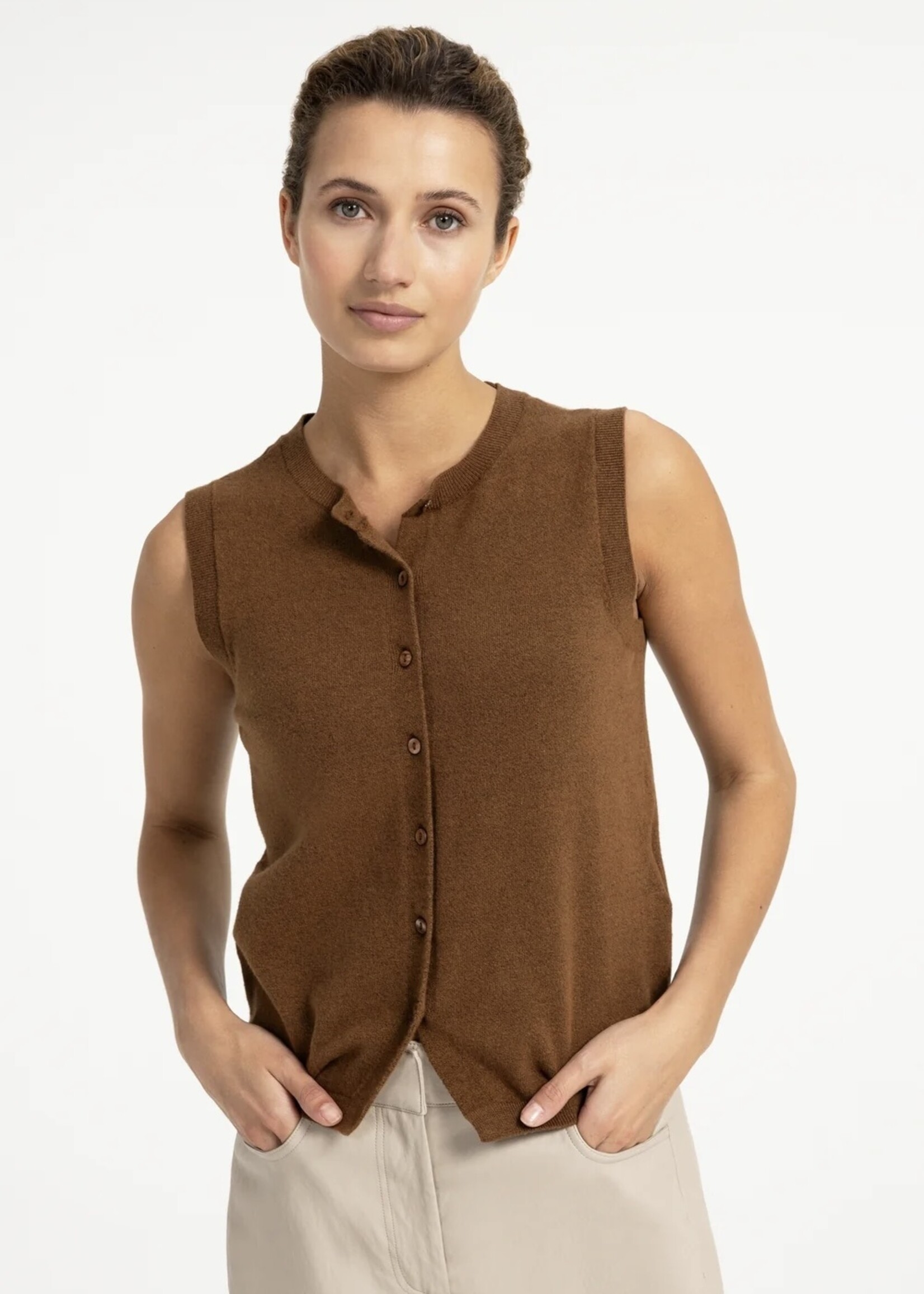 YAYA YAYA - Knitted Vest With Buttons