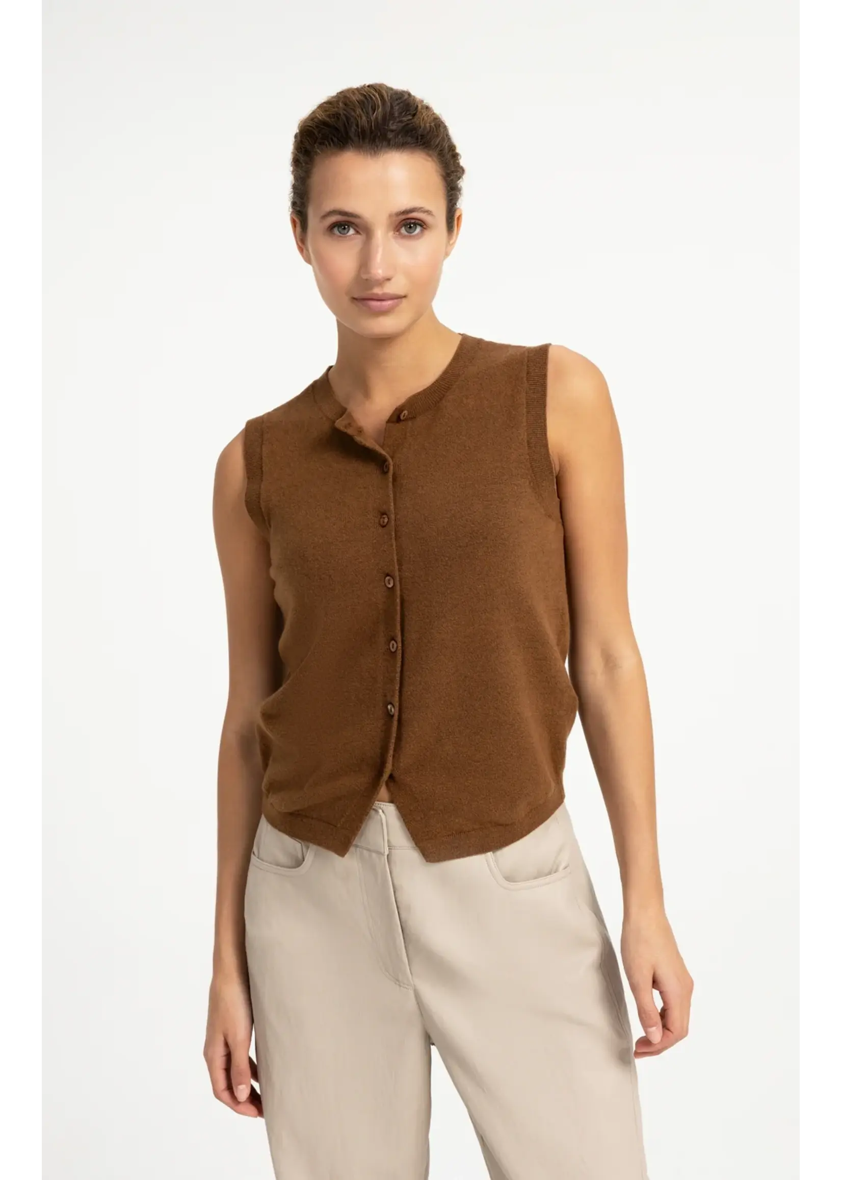 YAYA YAYA - Knitted Vest With Buttons