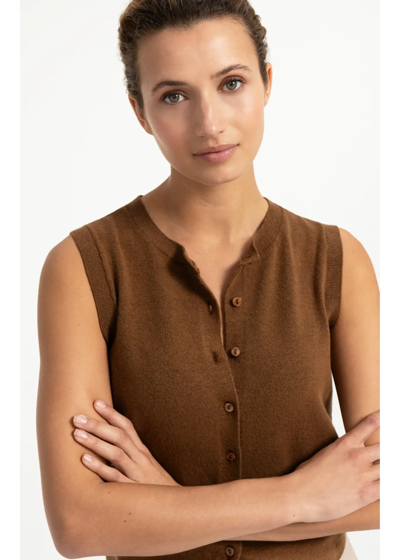 YAYA YAYA - Knitted Vest With Buttons
