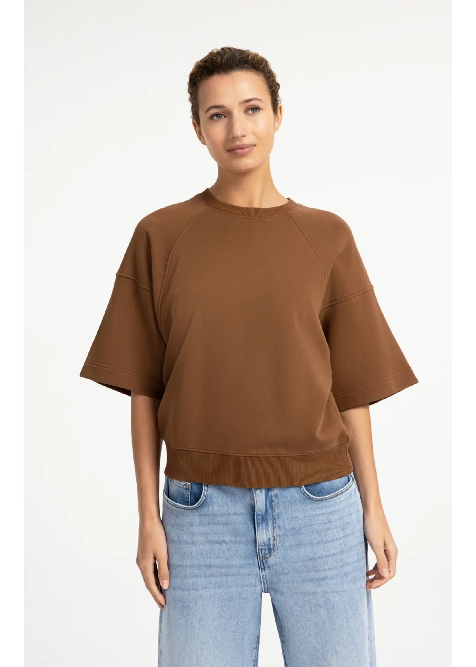 YAYA YAYA - Sweatshirt With Short Raglan Sleeves