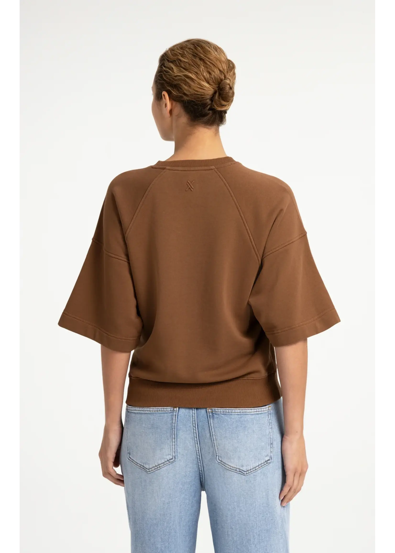 YAYA YAYA - Sweatshirt With Short Raglan Sleeves