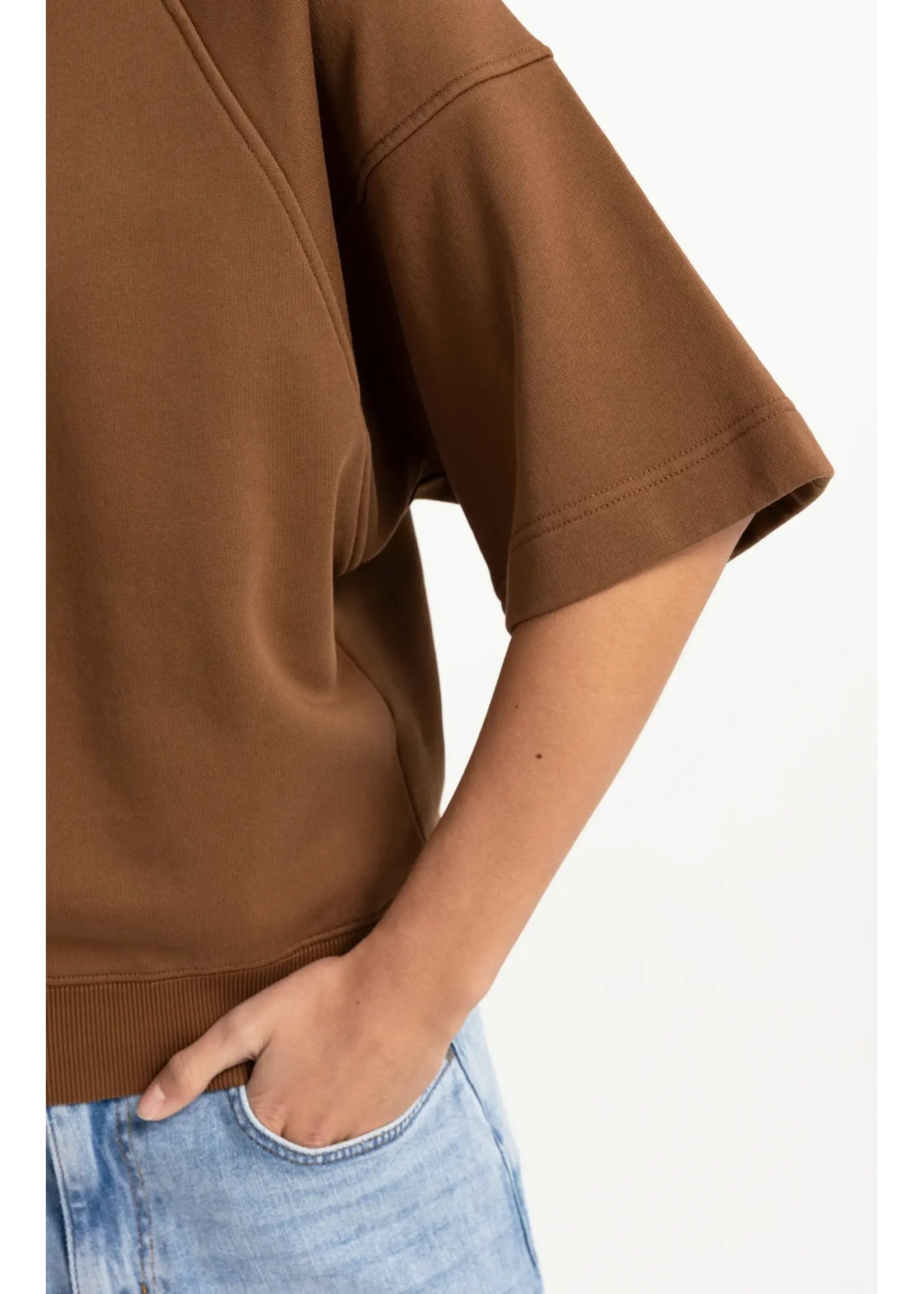 YAYA YAYA - Sweatshirt With Short Raglan Sleeves