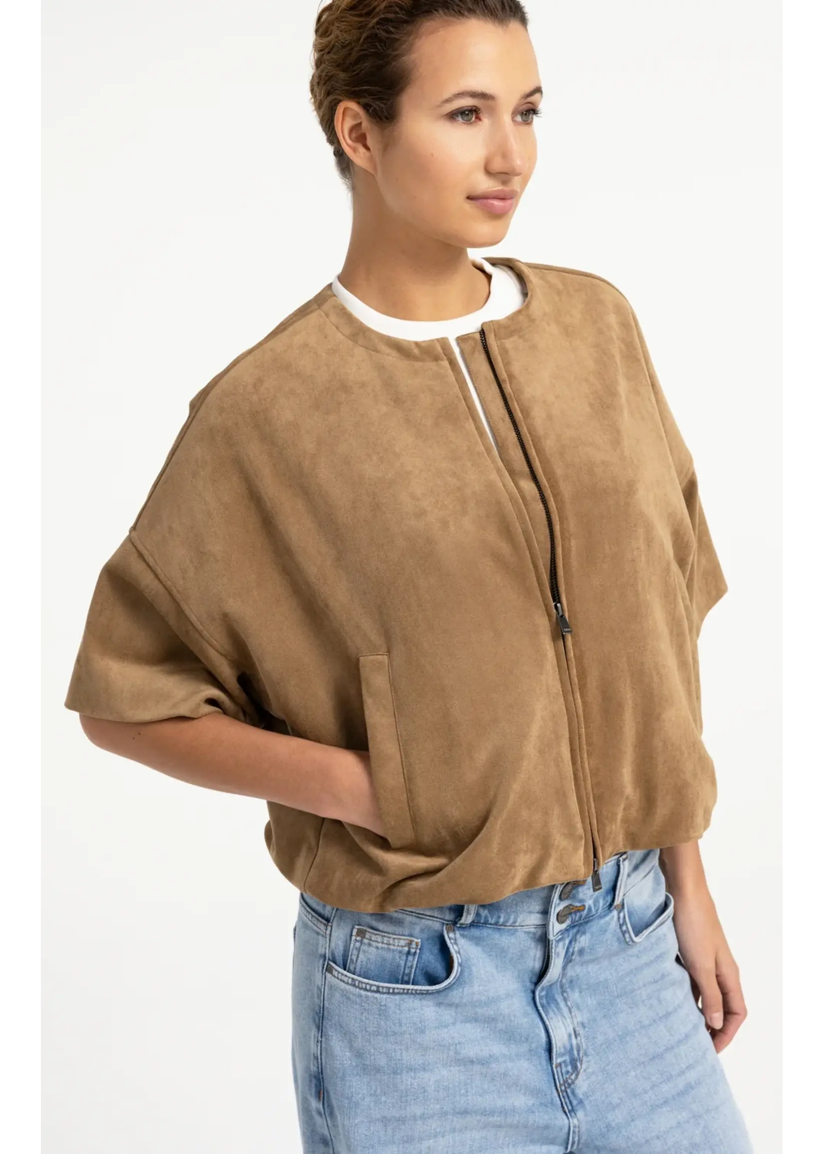 YAYA YAYA - Oversized Suedine Jacket