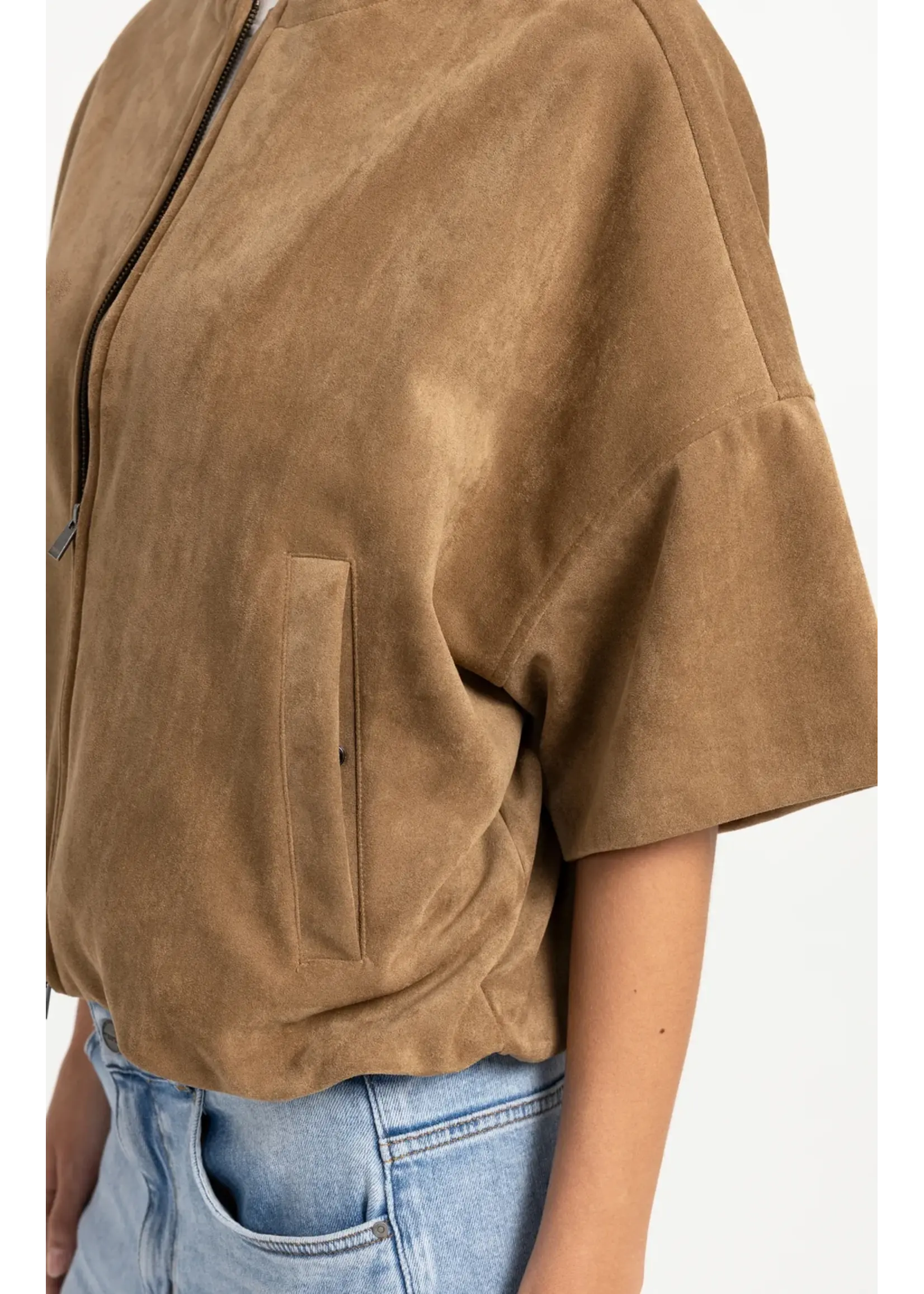YAYA YAYA - Oversized Suedine Jacket