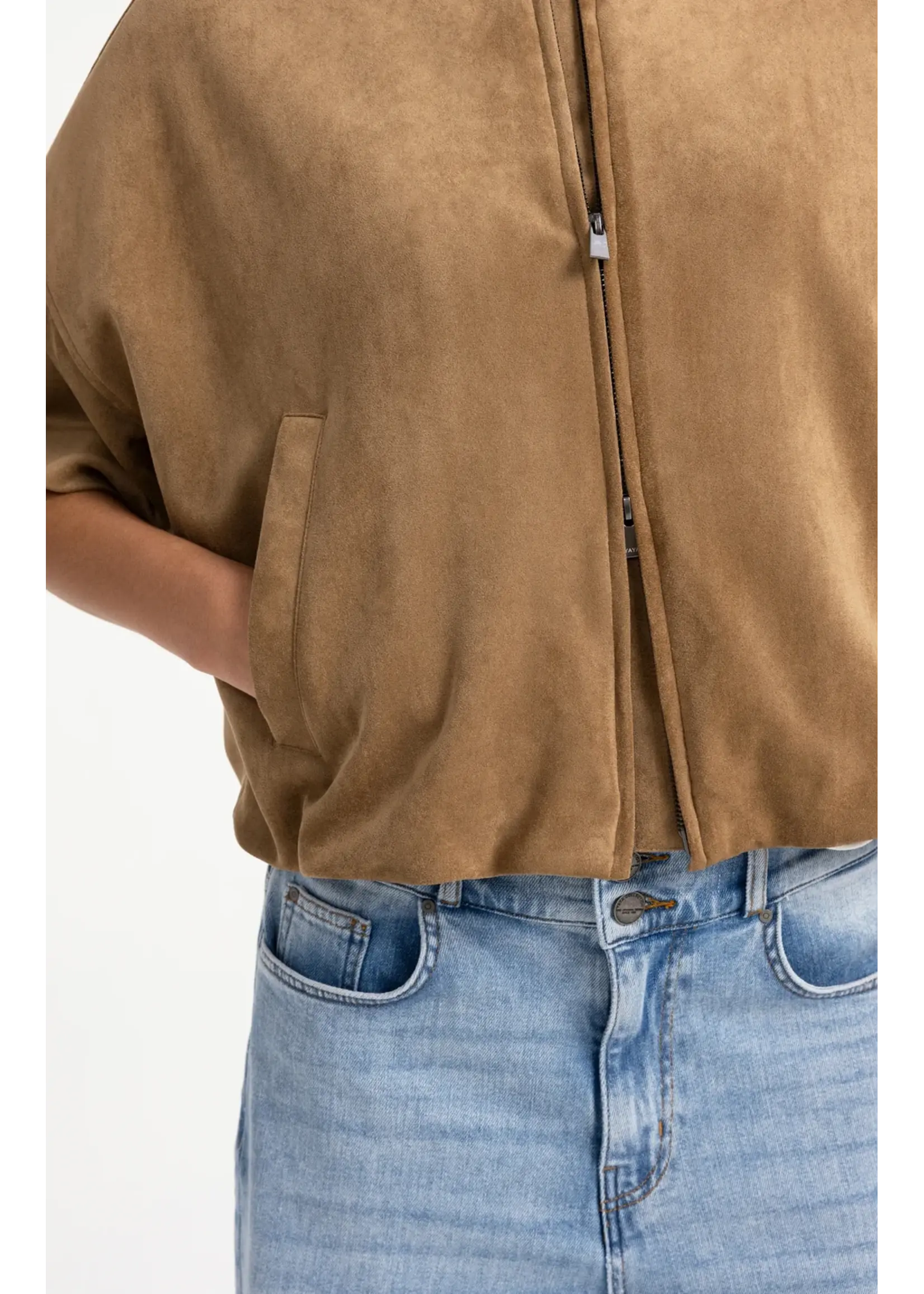 YAYA YAYA - Oversized Suedine Jacket