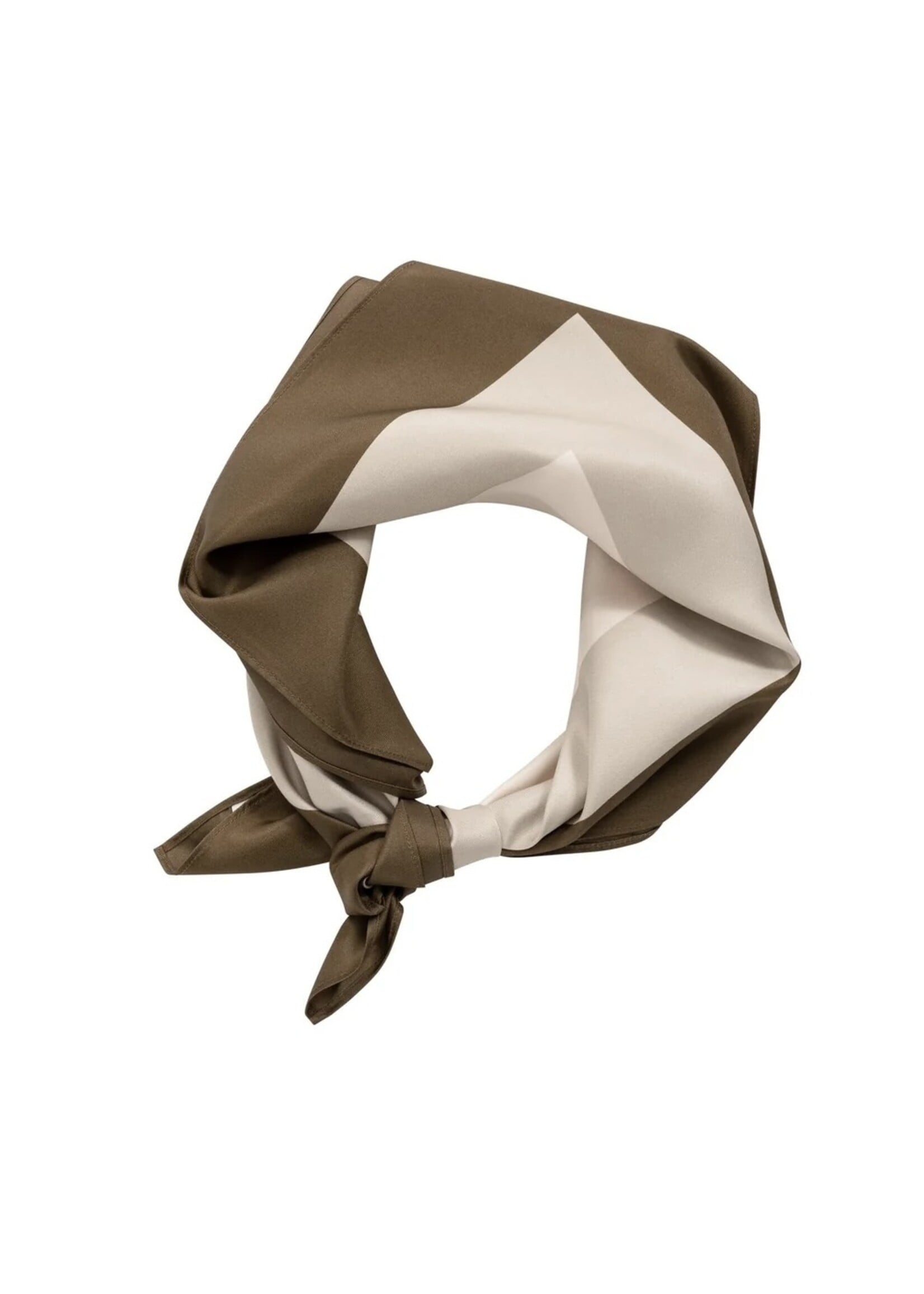 YAYA YAYA - Satin Scarf With Border Print