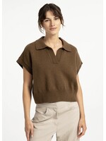 YAYA YAYA - Knitted Vest With Collar