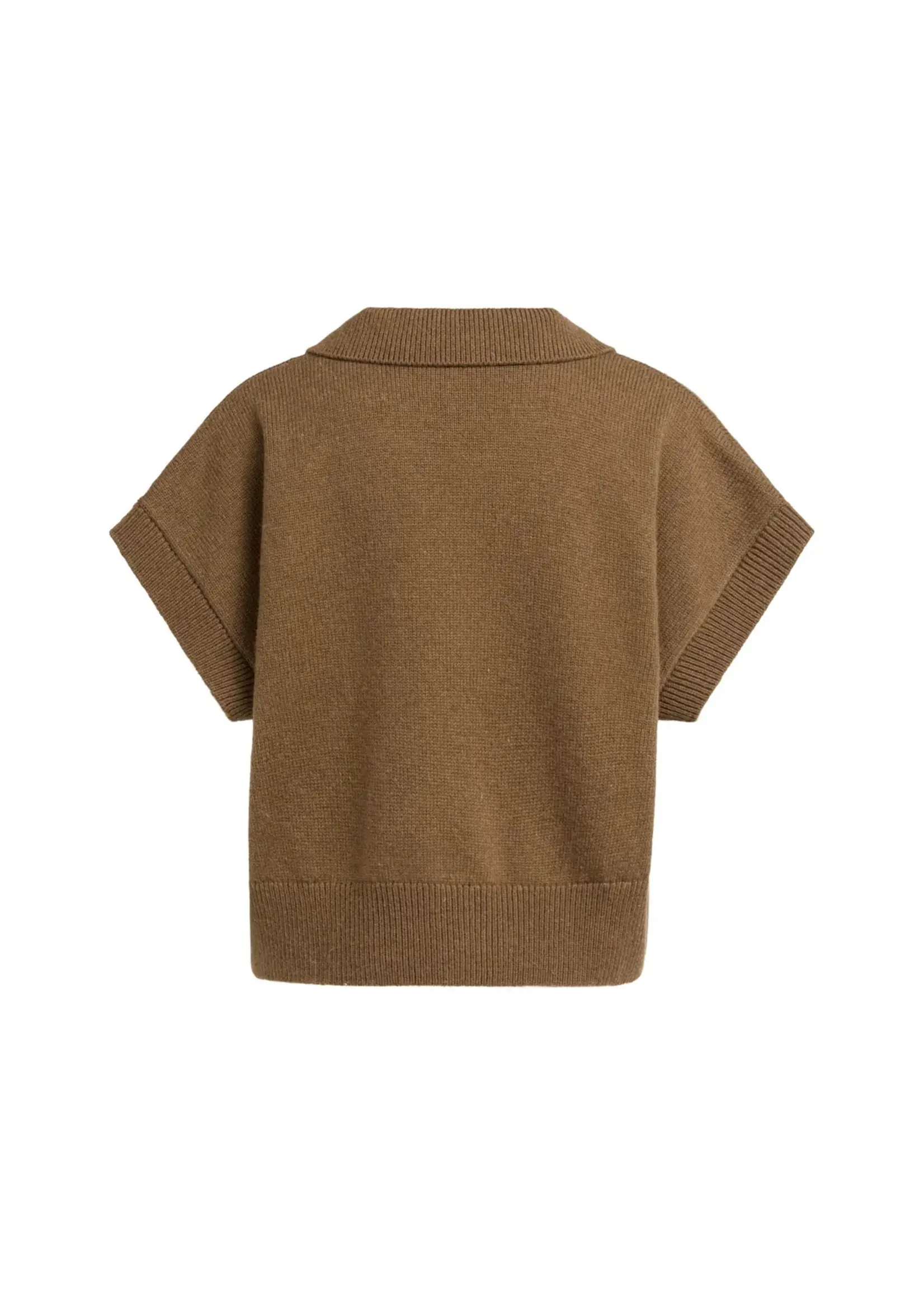 YAYA YAYA - Knitted Vest With Collar