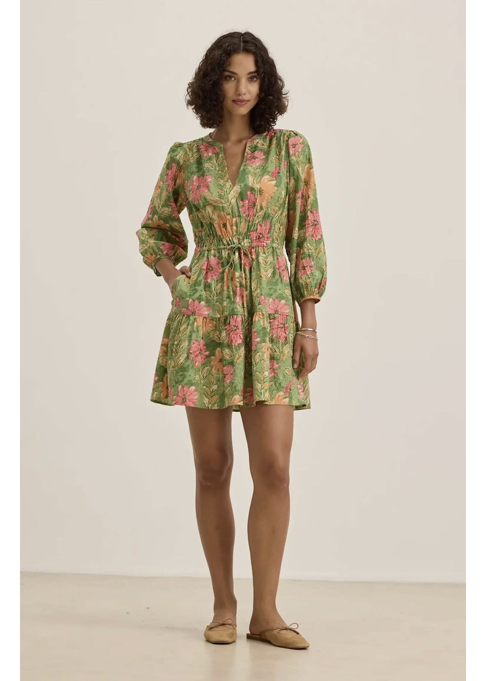 Velvet Velvet - Sharlene Garden Print Dress