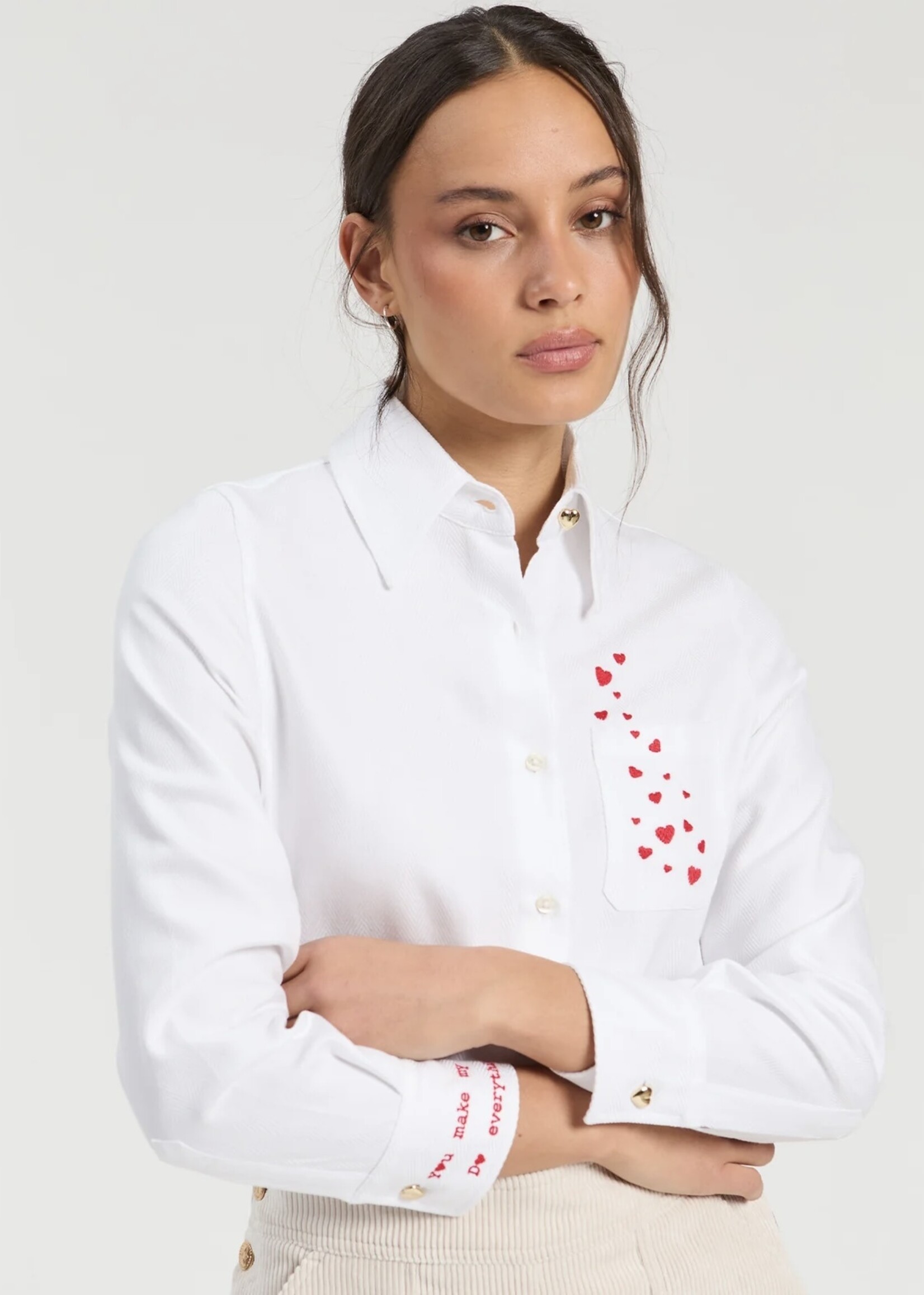 vilagallo Vilagallo - Magda Emb Blouse