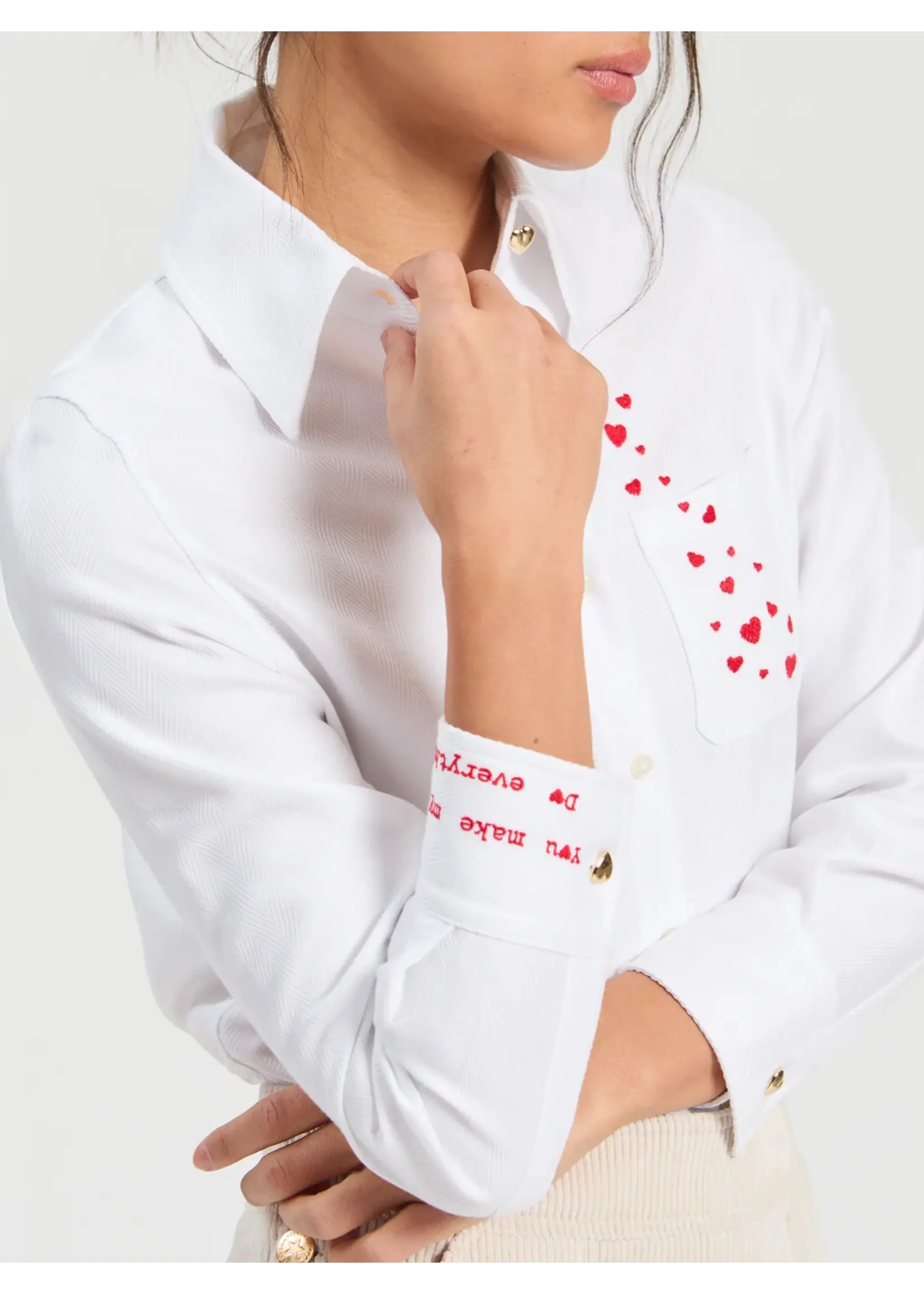 vilagallo Vilagallo - Magda Emb Blouse