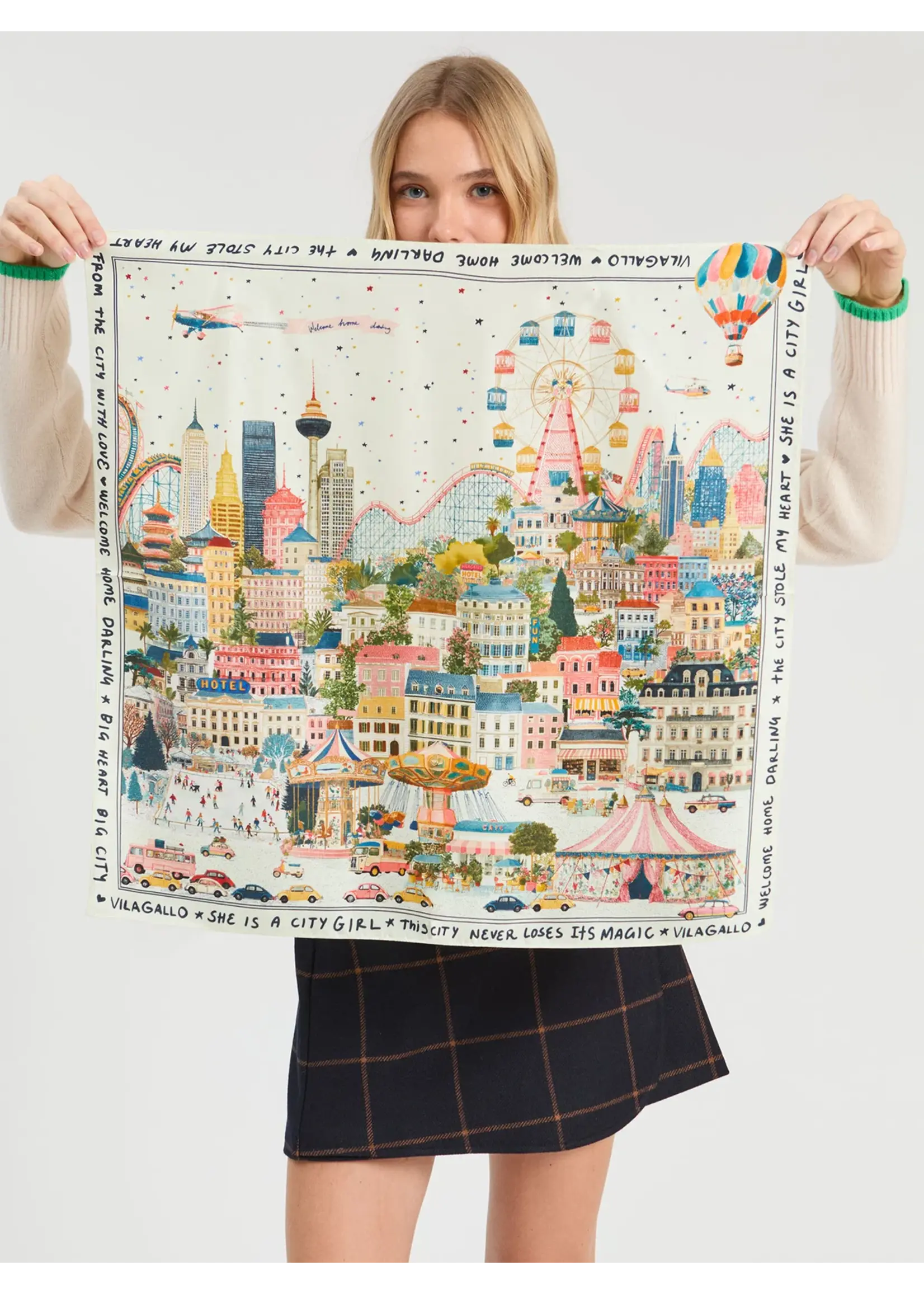 vilagallo Vilagallo - Silk Mini Scarf