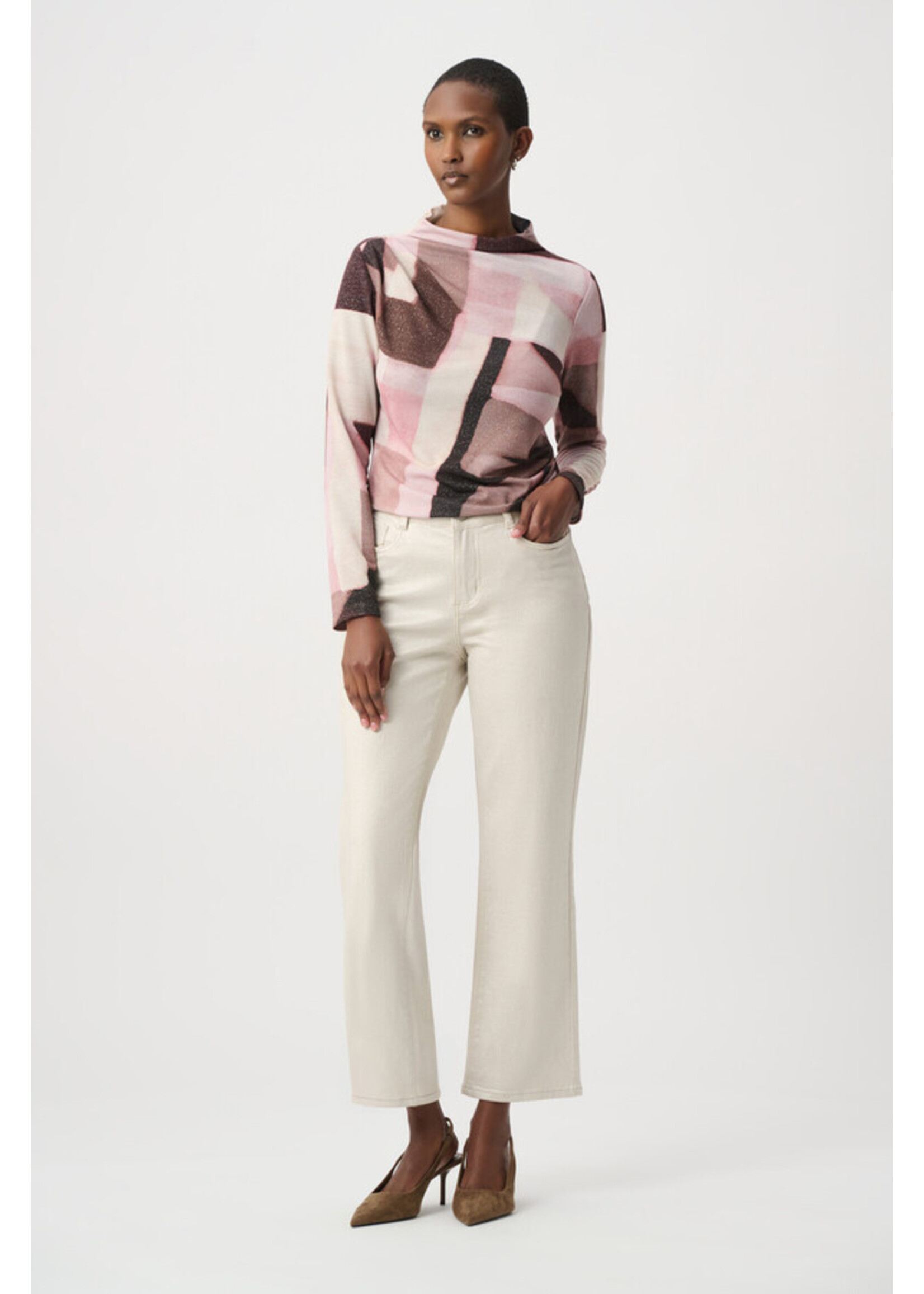 Joseph Ribkoff Joseph Ribkoff - Geometric Print Lurex Top Style 264205