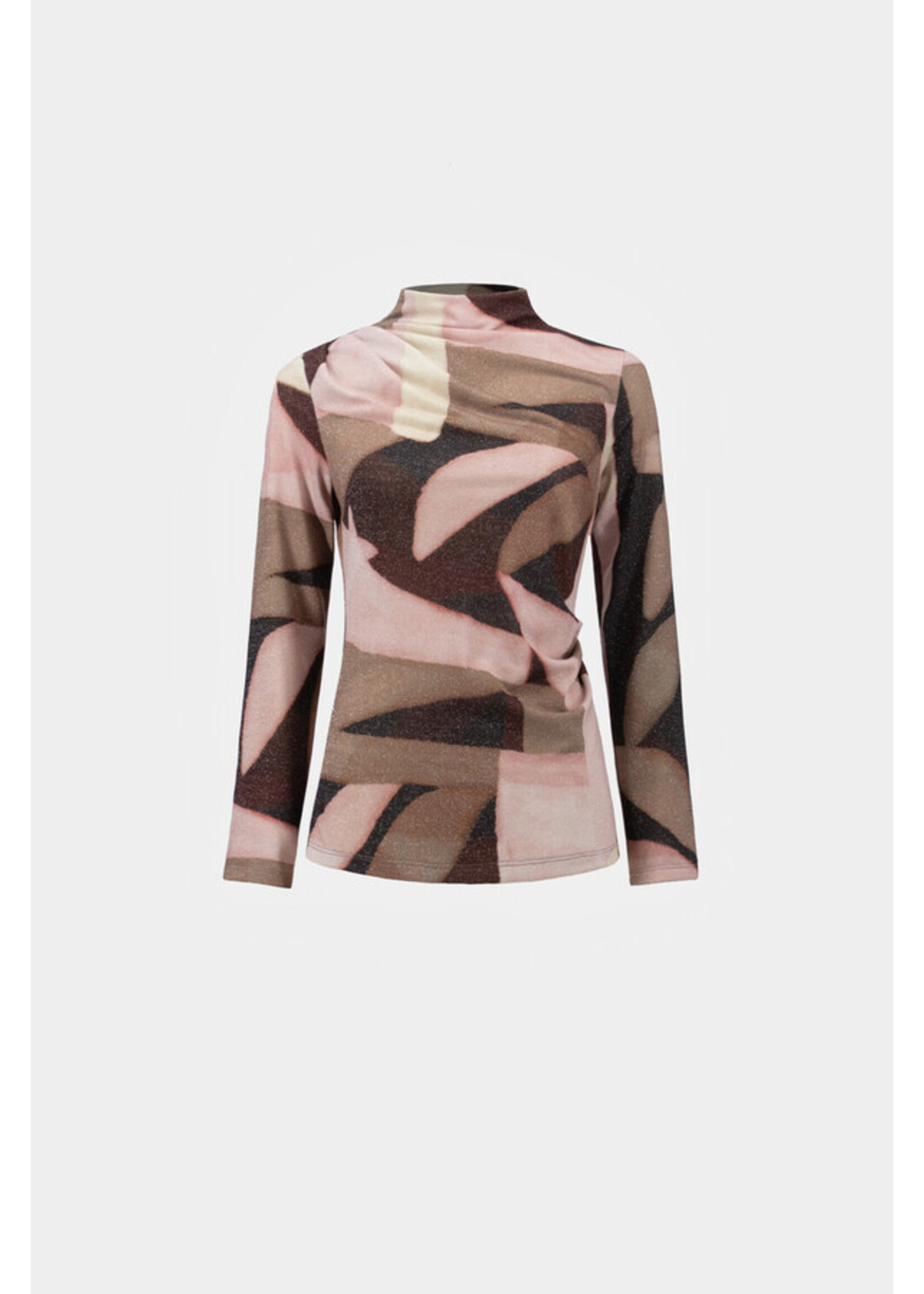 Joseph Ribkoff Joseph Ribkoff - Geometric Print Lurex Top Style 264205