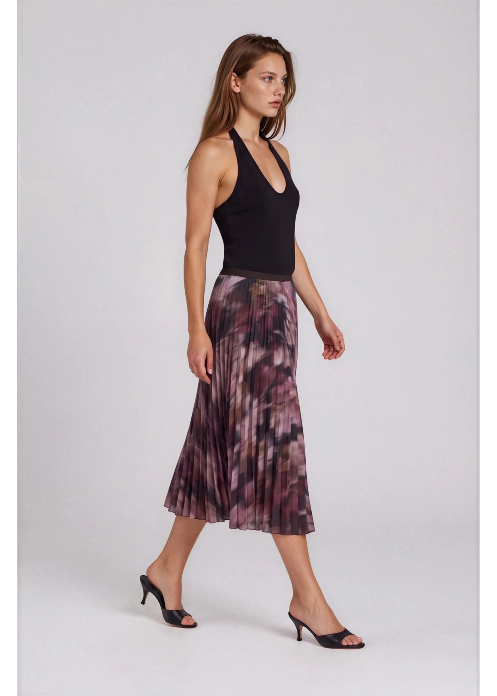 Pure & Simple Pure & Simple - Autumn Bloom Pleated Skirt