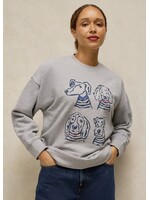 White Stuff Femme White Stuff - Cleo Longline Graphic Sweat