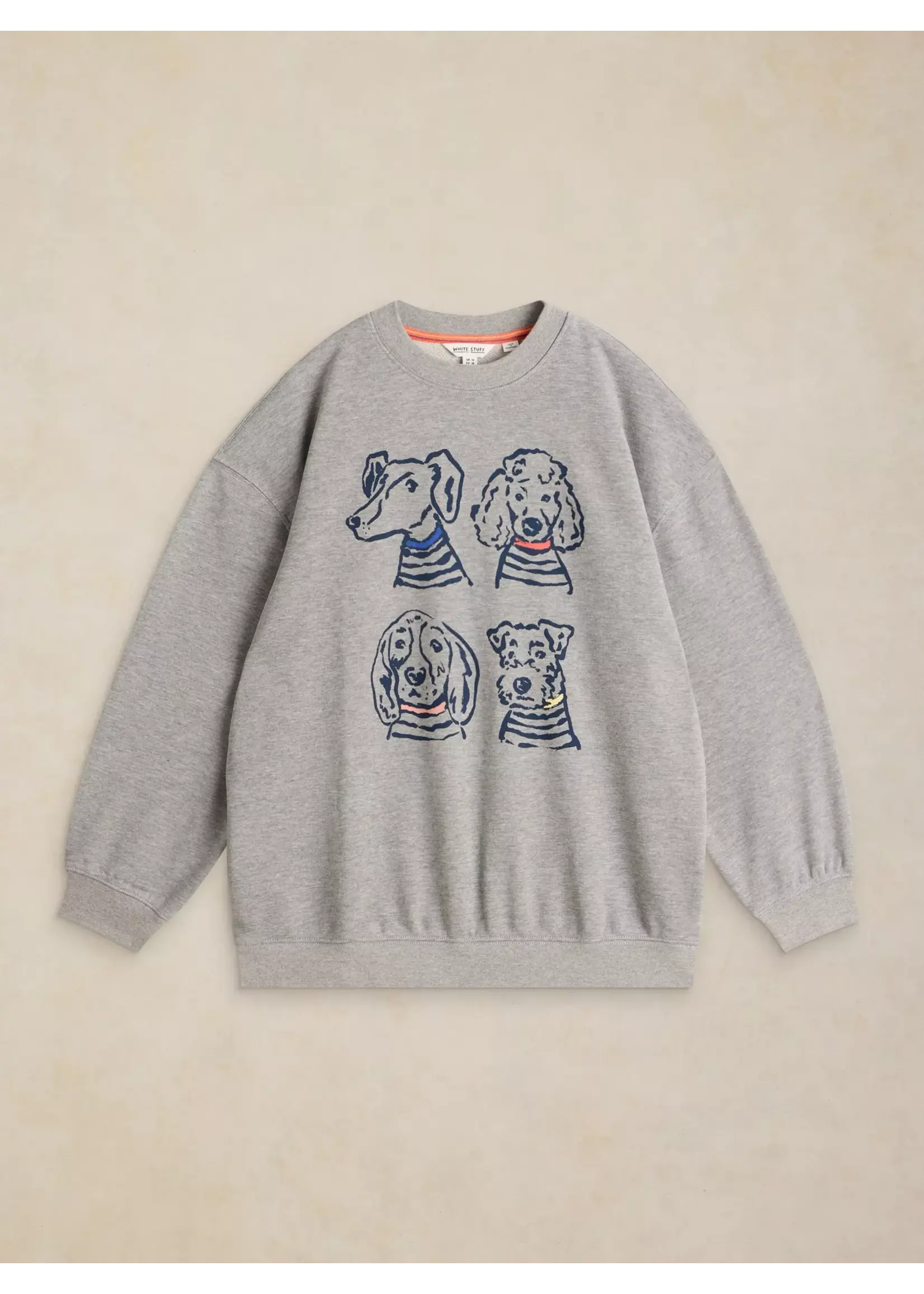 White Stuff Femme White Stuff - Cleo Longline Graphic Sweat