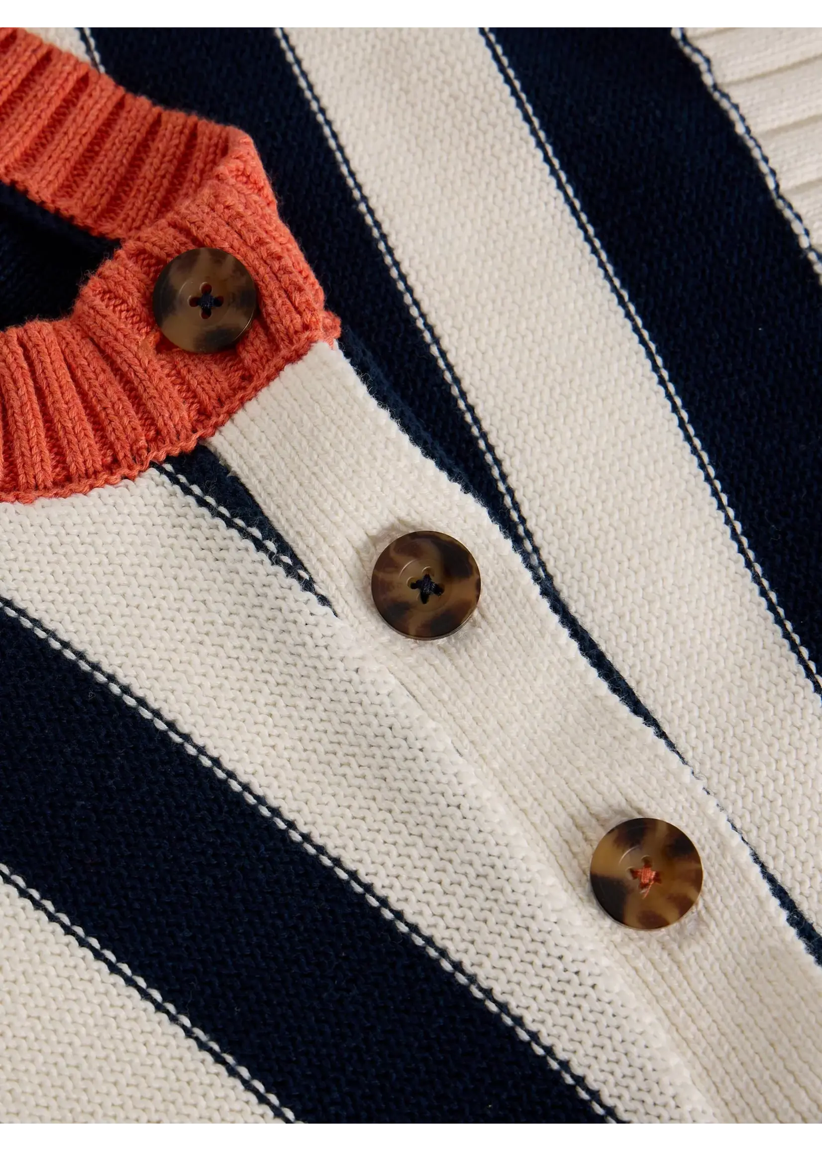 White Stuff Femme White Stuff - Bea Button Cotton Jumper