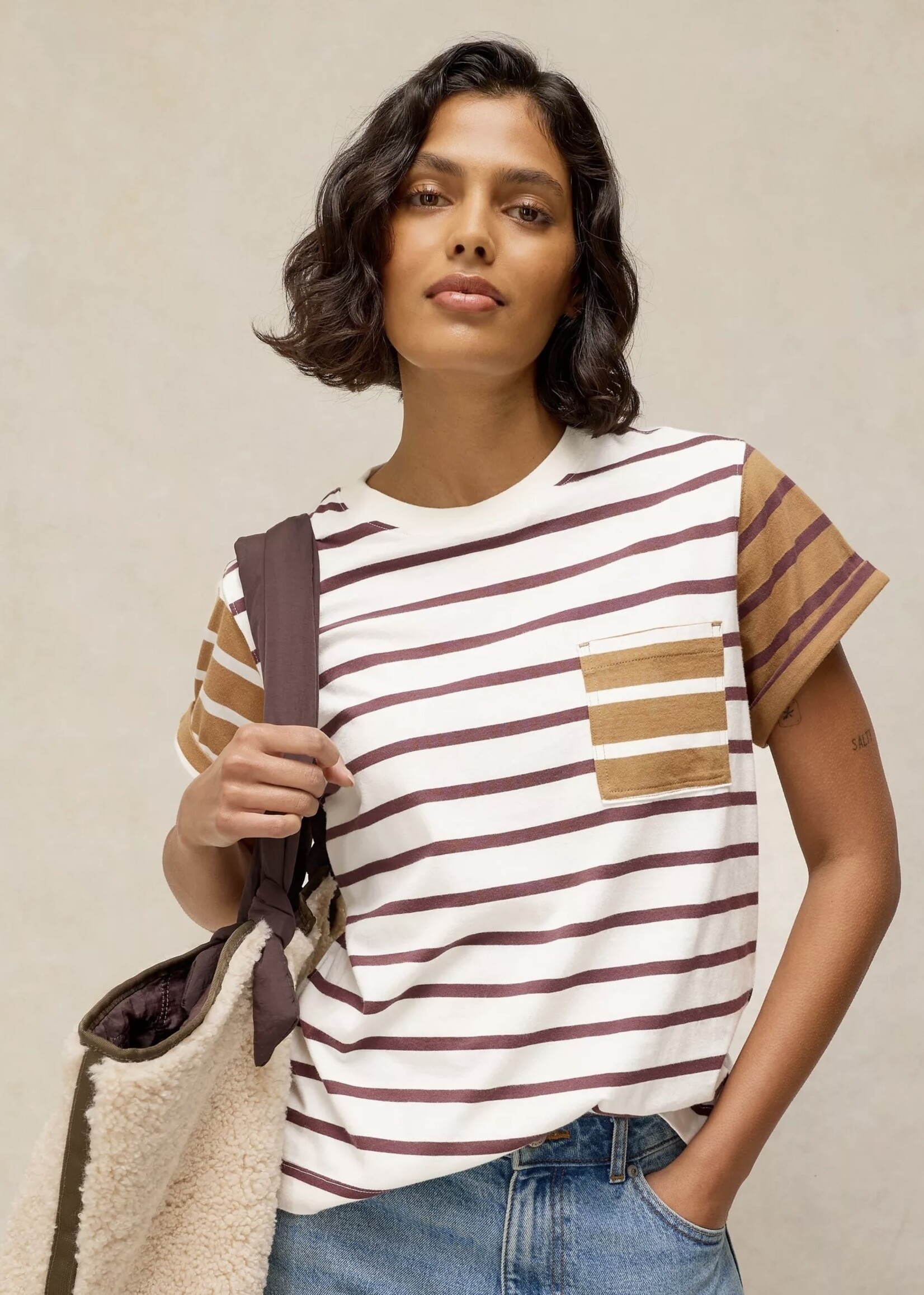 White Stuff Femme White Stuff - Gina Stripe Tee