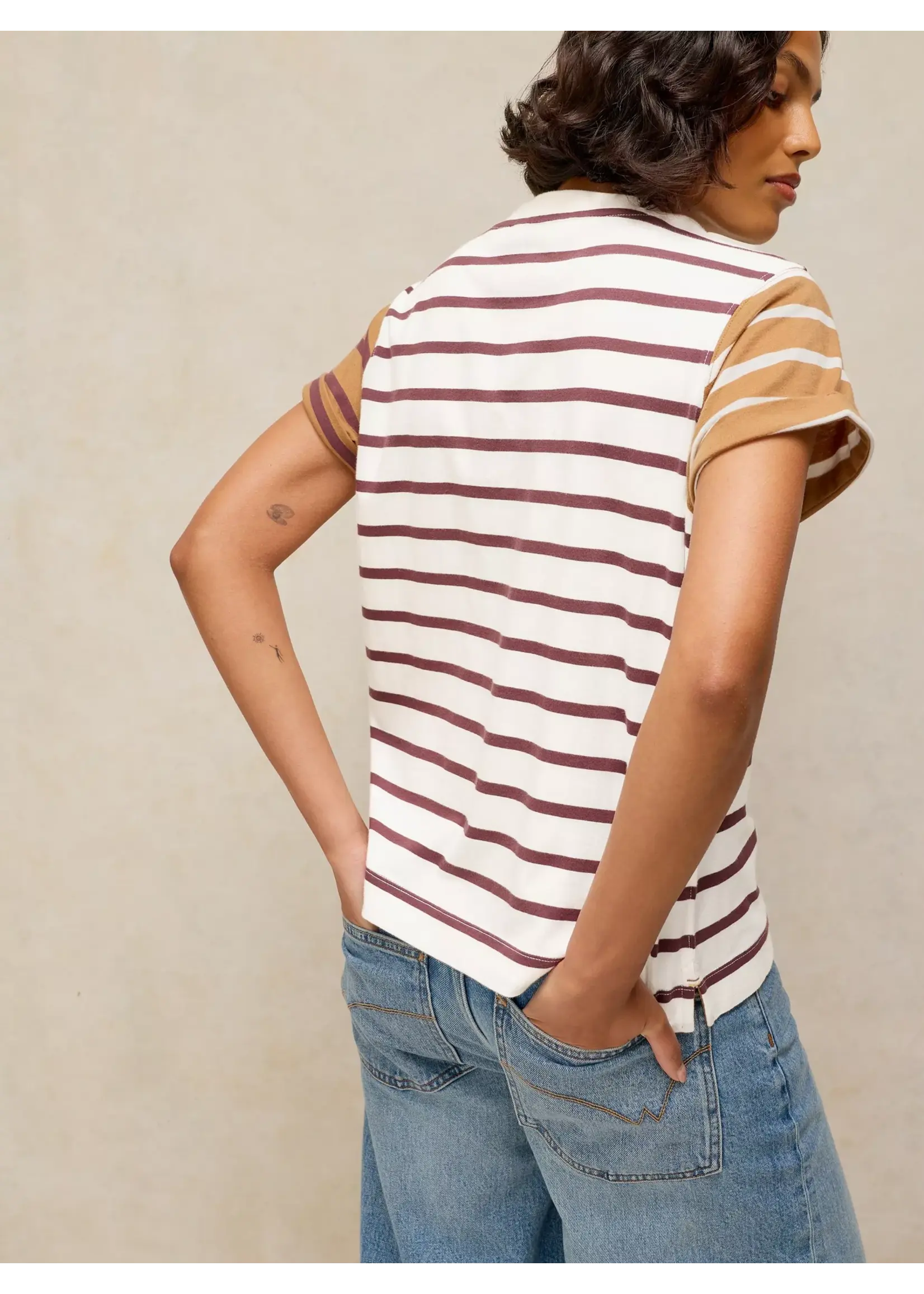 White Stuff Femme White Stuff - Gina Stripe Tee