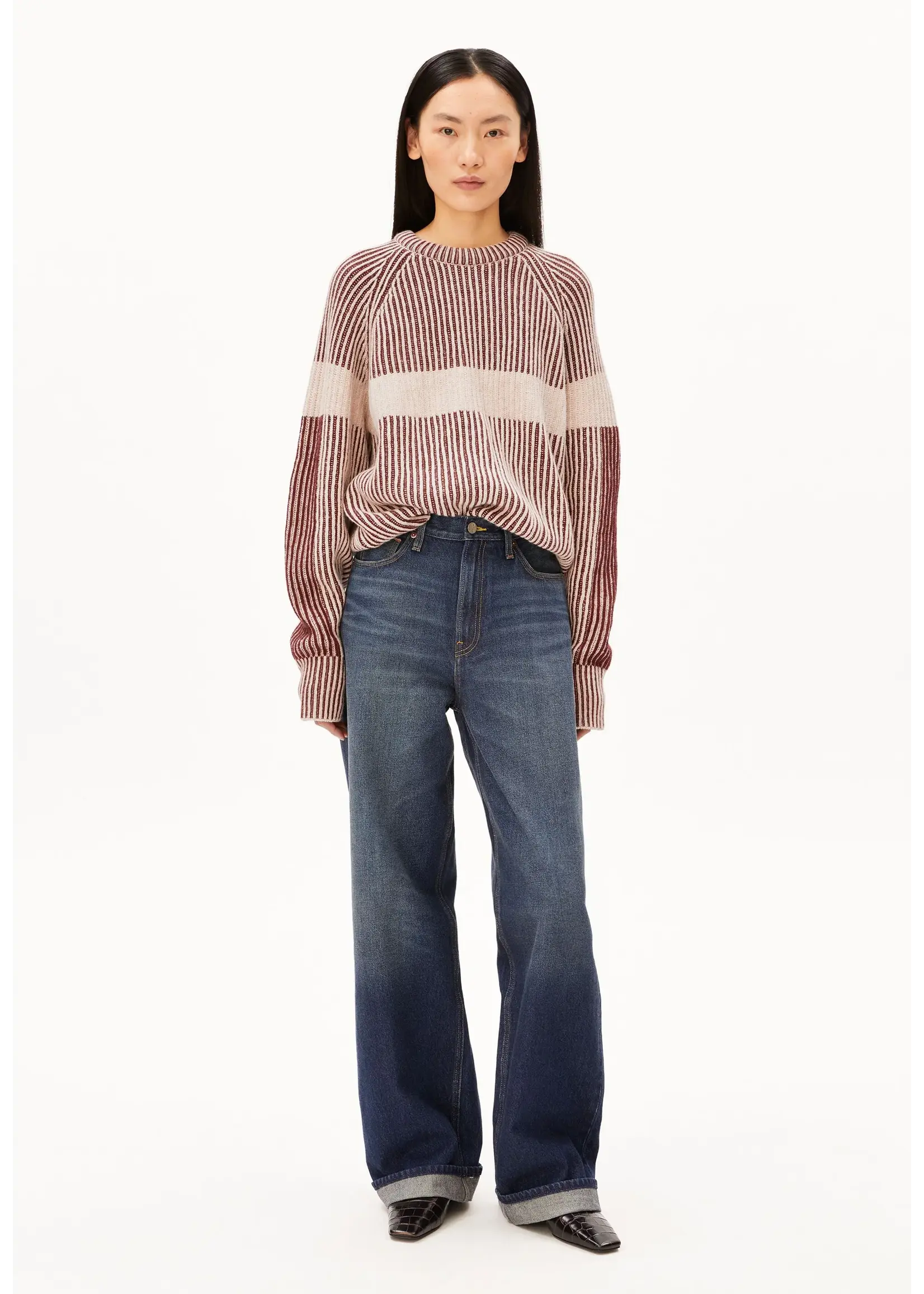 Armed Angels Femme Armed Angels - Rib Artwork Knit Sweater