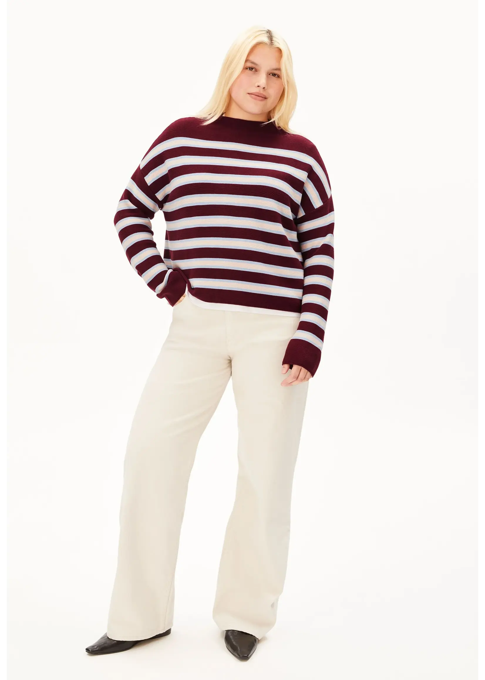 Armed Angels Femme Armed Angels - Merinaa Striped Knit Sweater