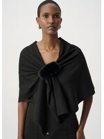 Joseph Ribkoff Joseph Ribkoff - Faux Fur Draped Cover Up Style 264953
